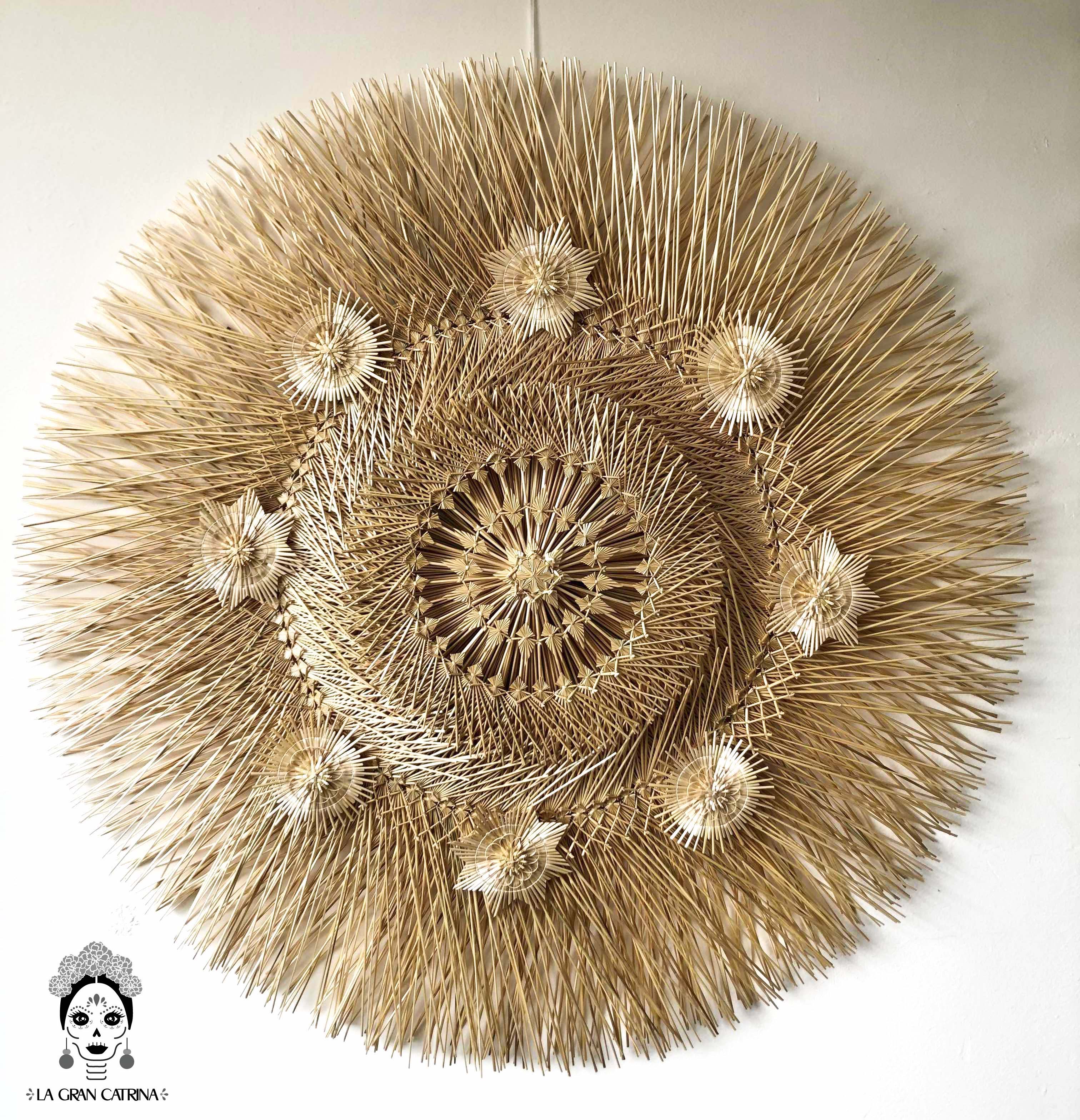Wheat Straw Wall Circle - 40 in. Panikua