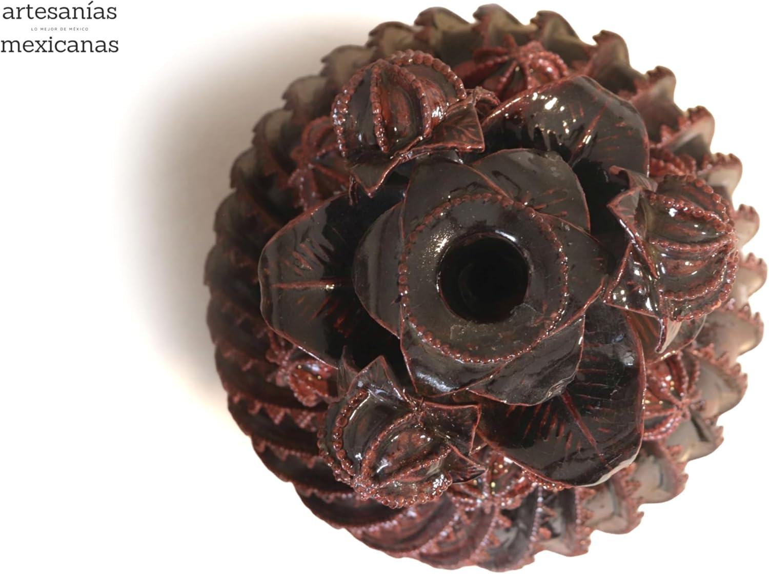 Michoacán Clay Pineapple - Flower Jamaica - 40 in. - Made to Order Chema SJG