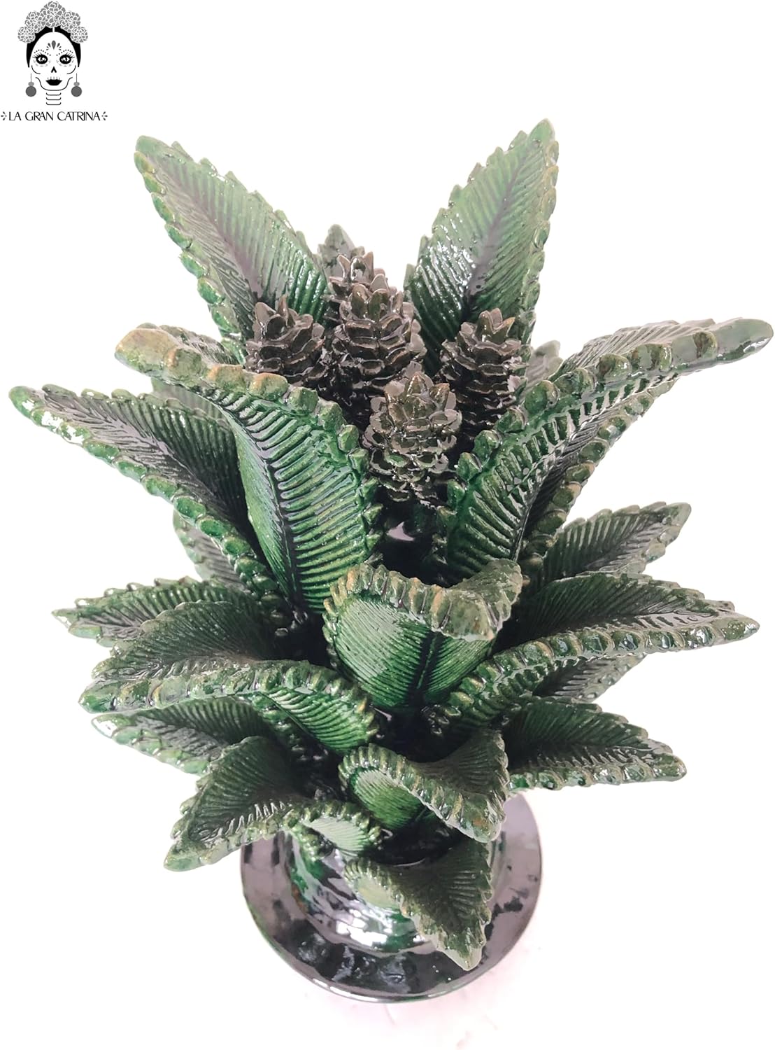 Michoacán Clay Pineapple - Green - 40 in. - Made to Order Juan Gtz