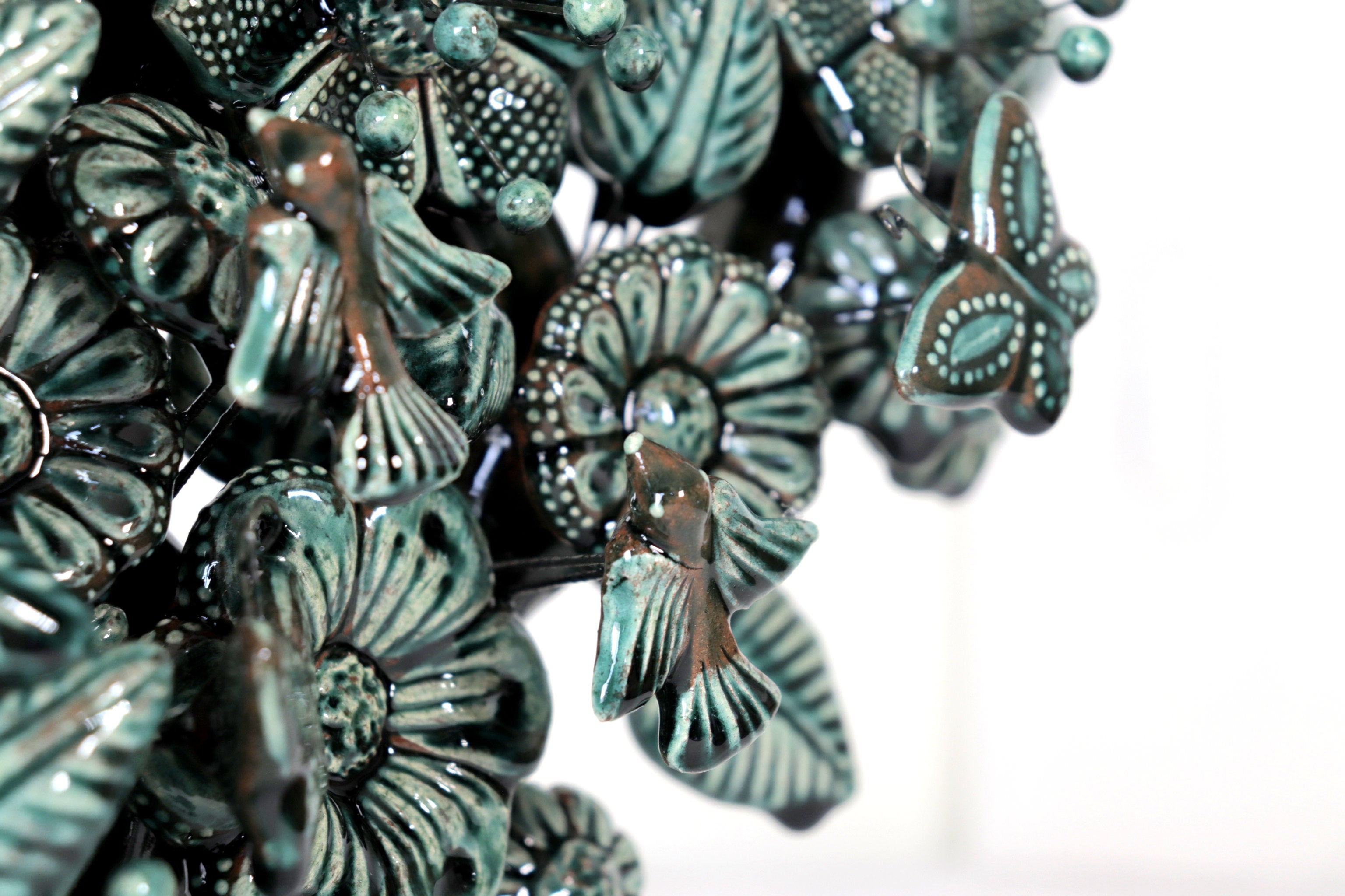 Tree of Life green glazed - 21.6 in. Montoya