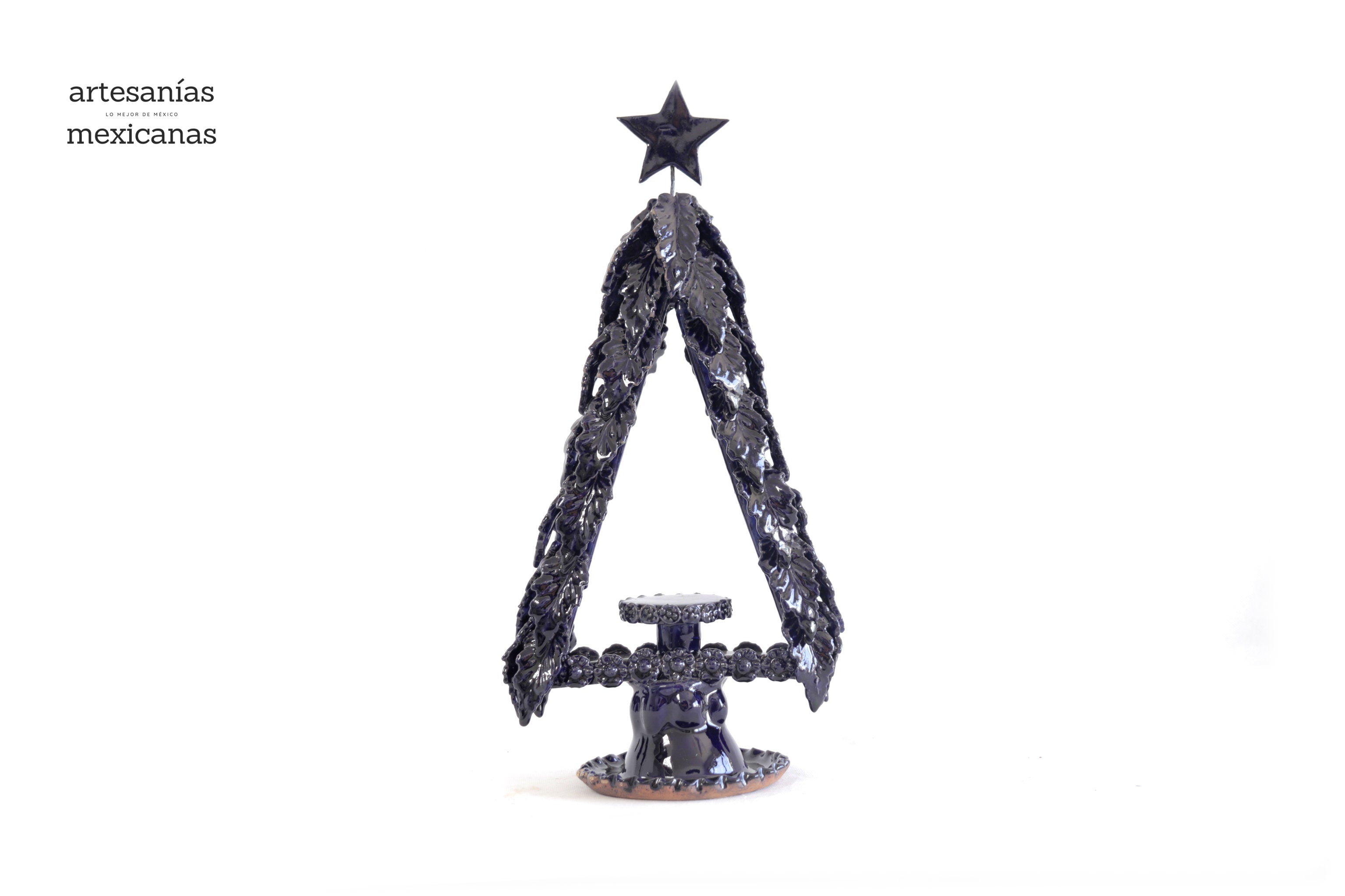 Tree navideño blue for candledora - 13.7 in. Tiru