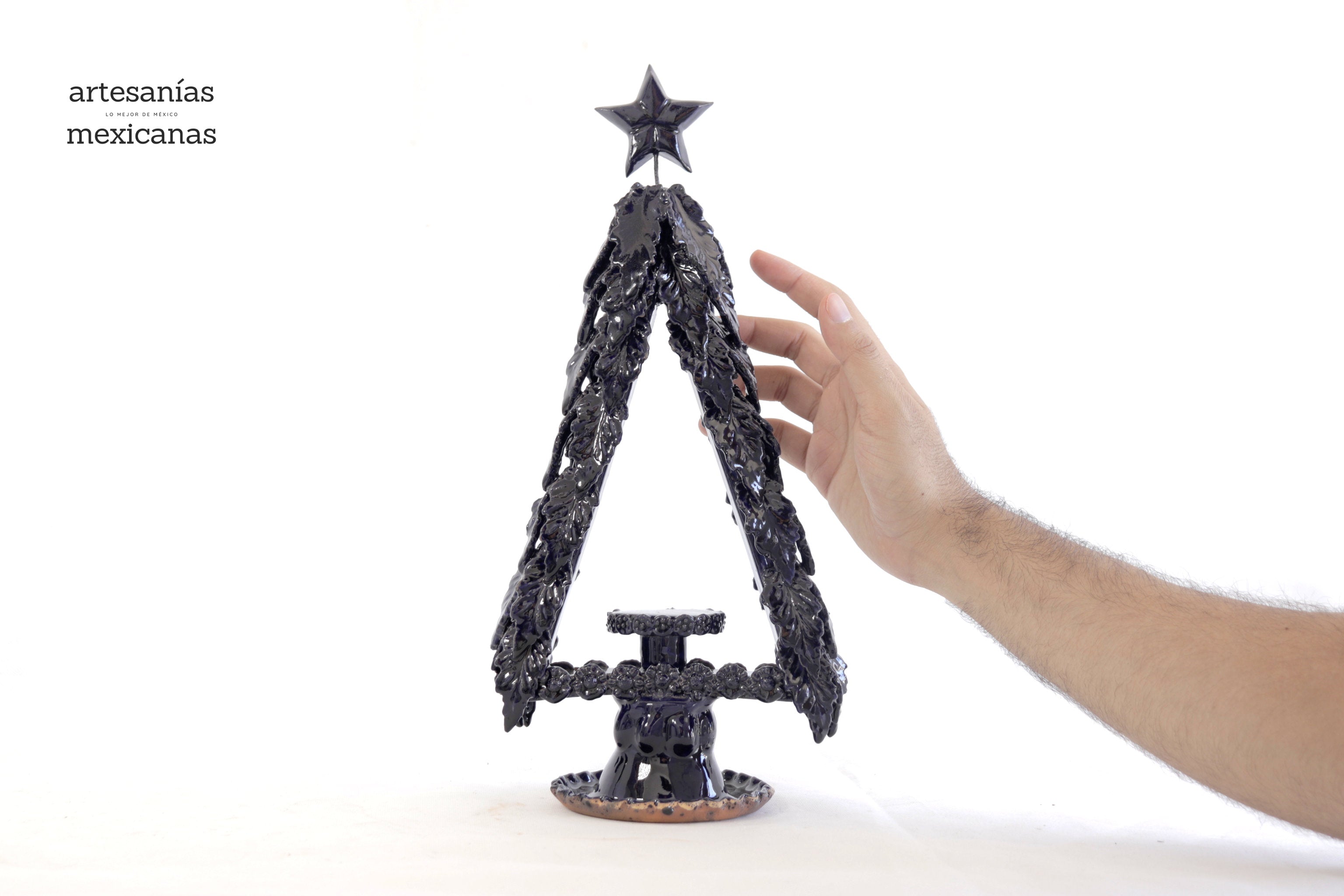 Tree navideño blue for candledora - 13.7 in. Tiru