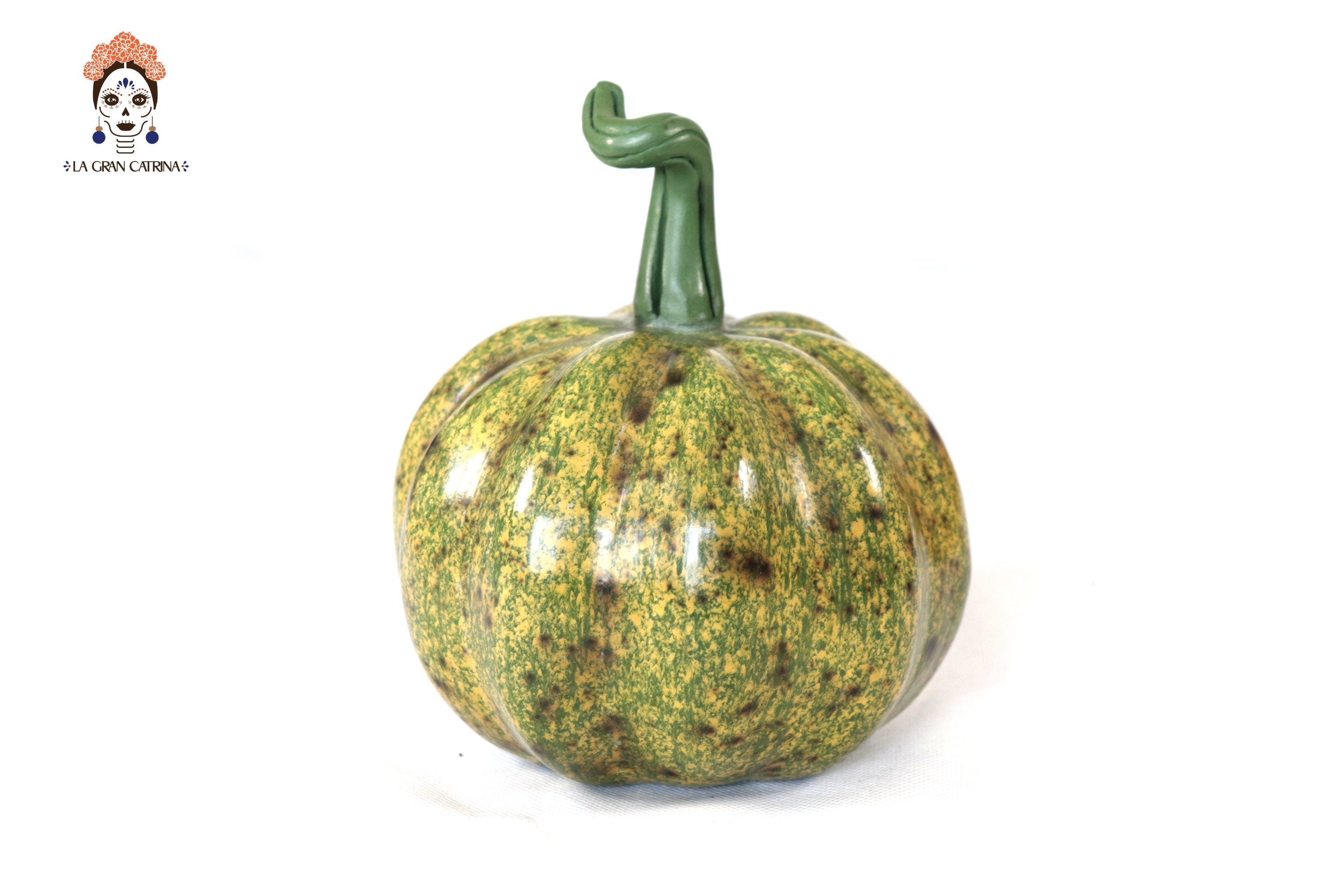 Set 3 Pumpkins Handcrafted Decorative Greens - 8.7 in. Trejo