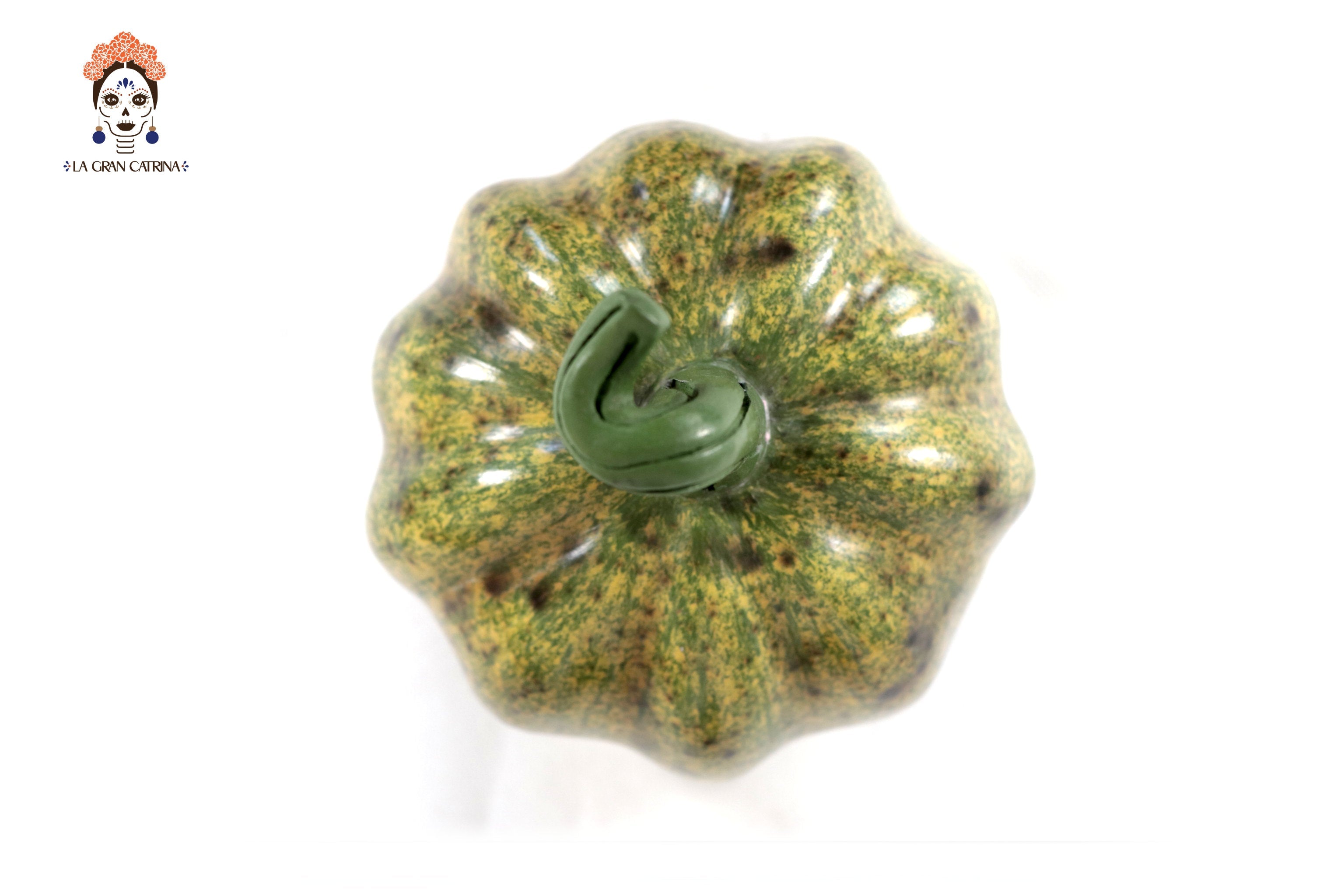 Set 3 Pumpkins Handcrafted Decorative Greens - 8.7 in. Trejo