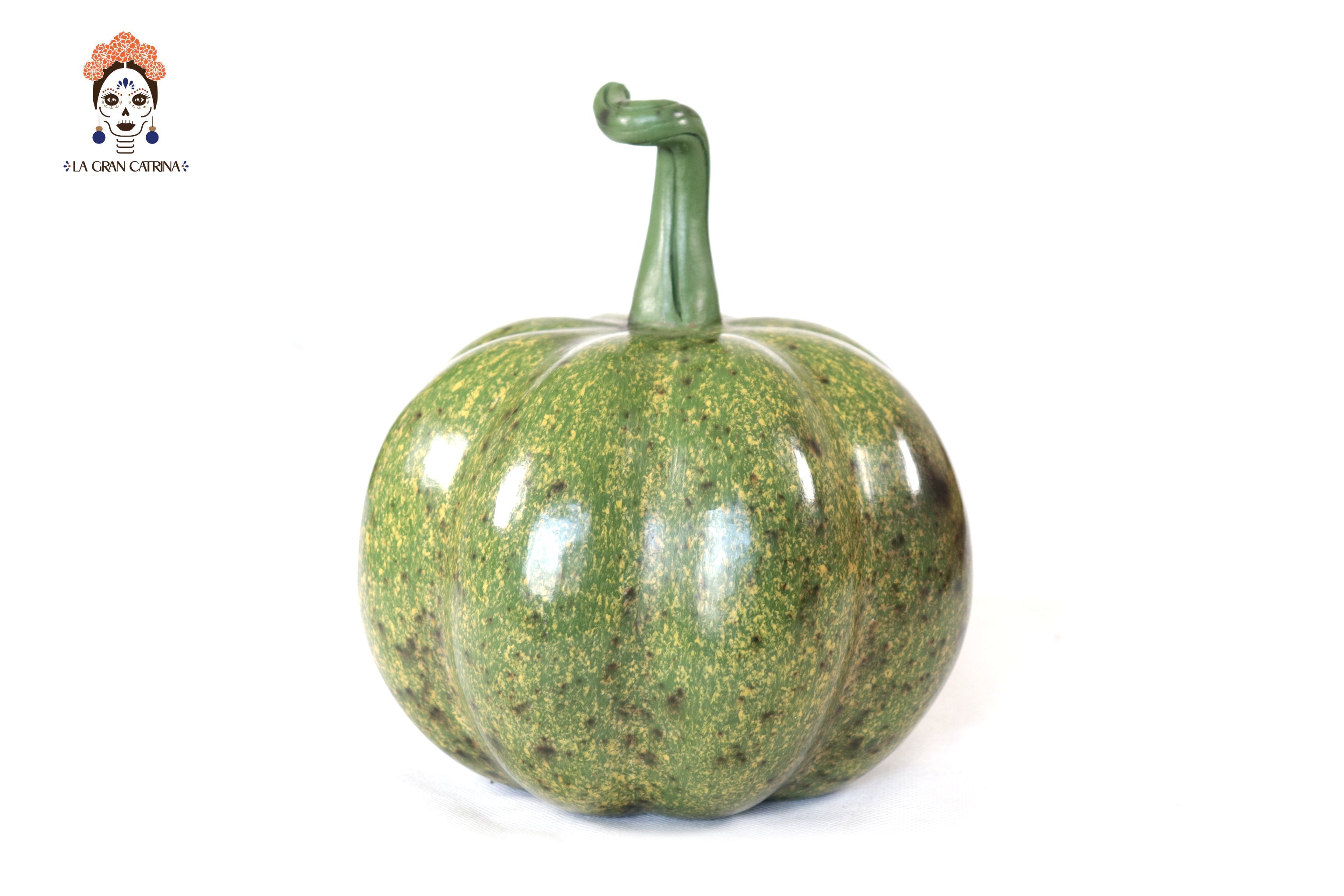 Set 3 Pumpkins Handcrafted Decorative Greens - 8.7 in. Trejo