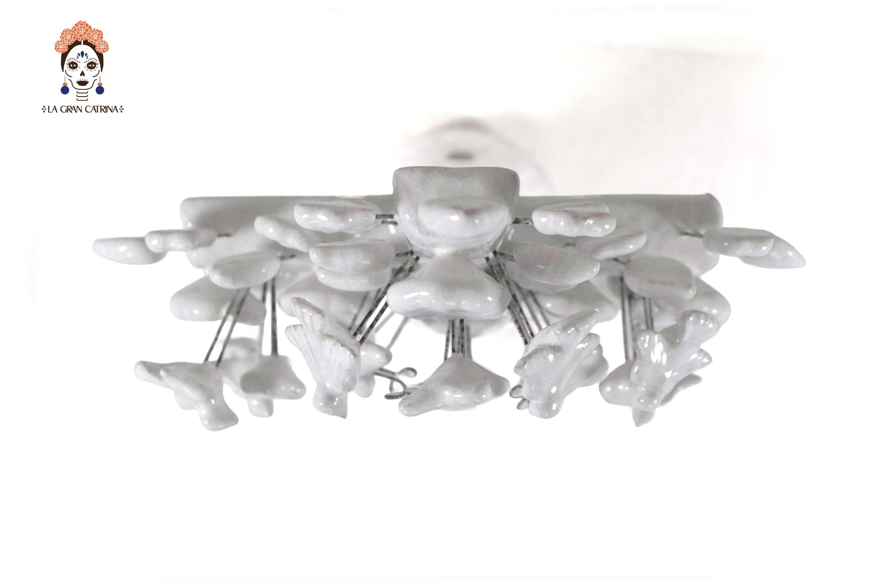 Cross white vidriada of 8.6 in. Montoya