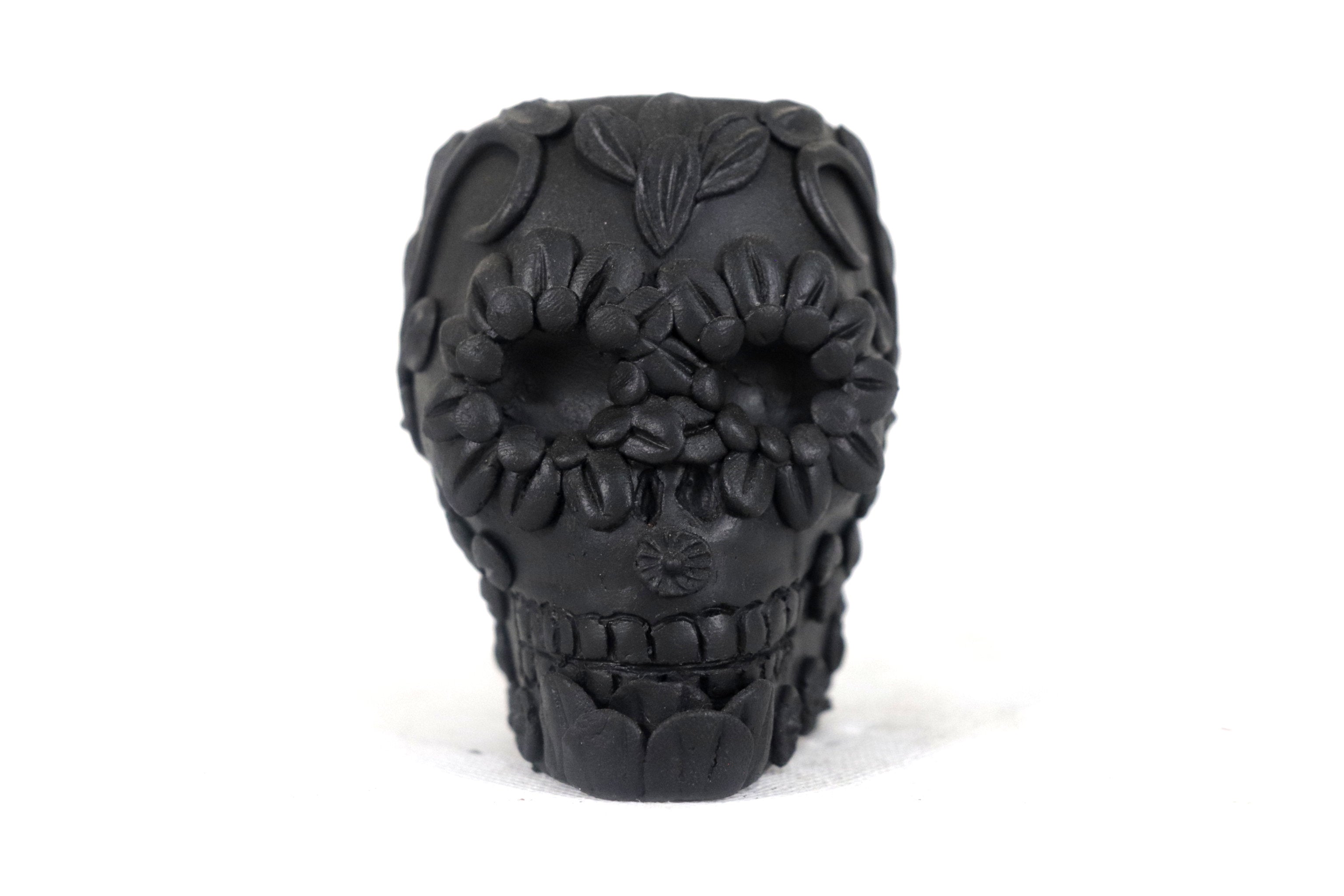 Planter black chica of Skull Style Catrina Brenda Capula