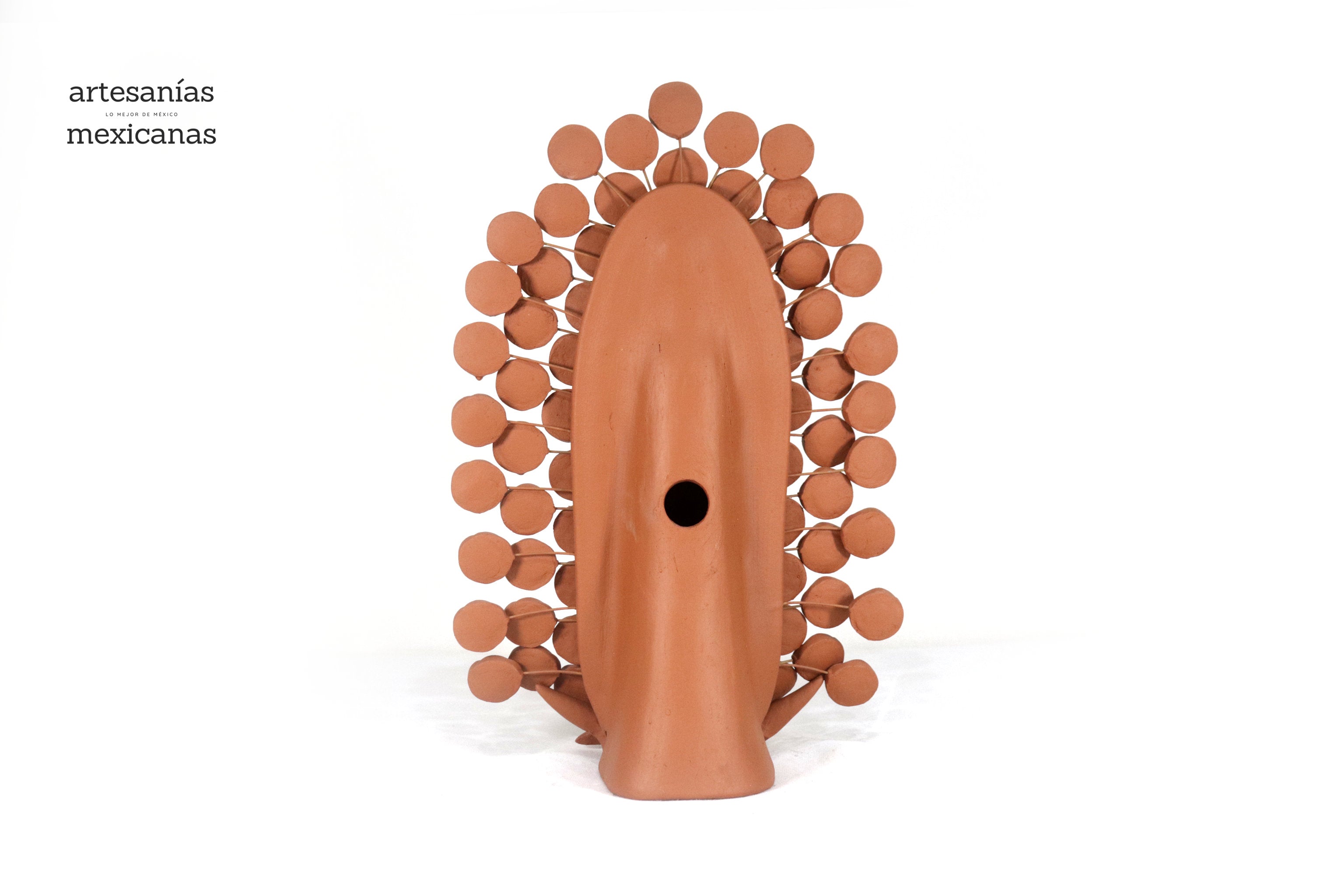 Virgin of Guadalupe - 13.8 in. - Natural Clay Montoya