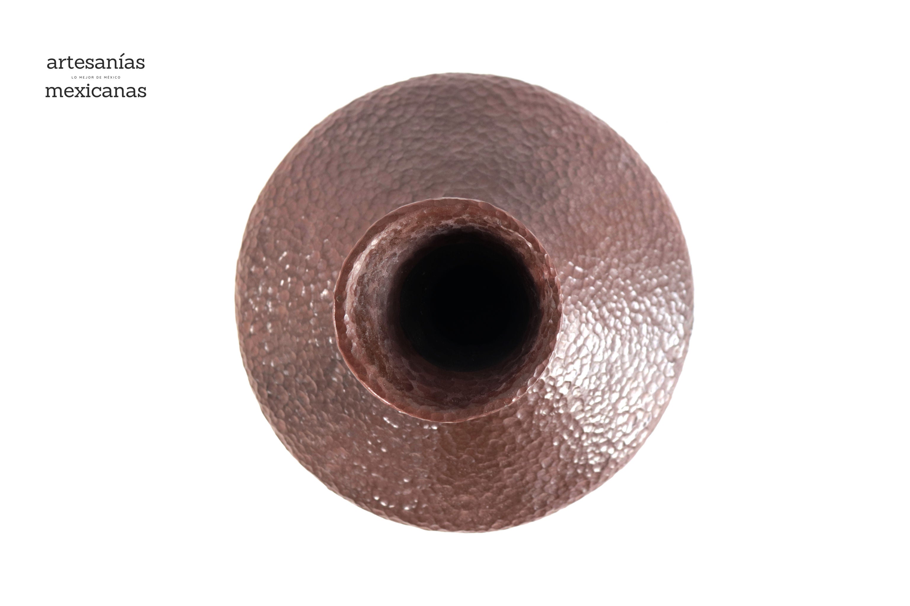 Vase moderno Clay martillado red - 10 in. Trejo