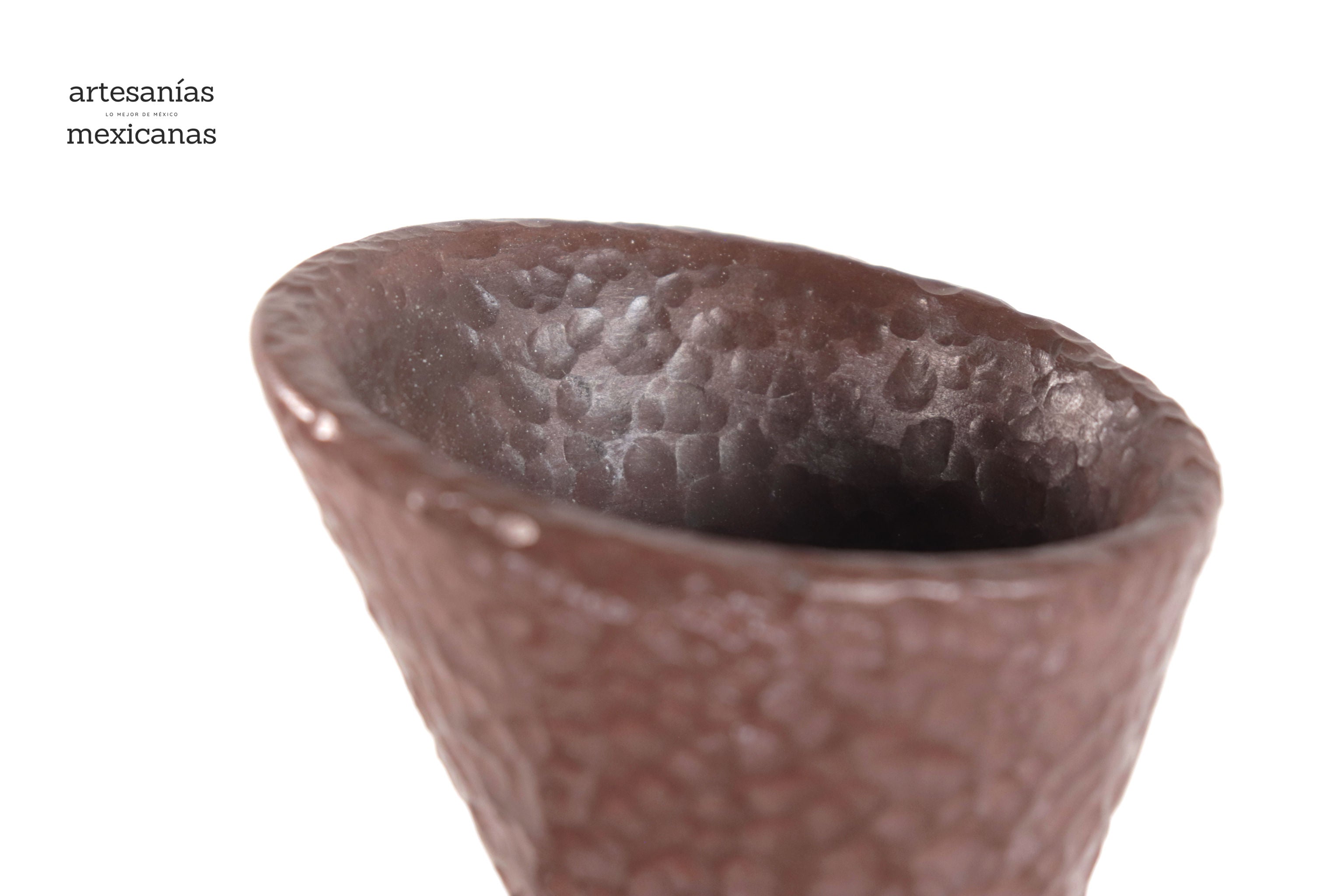 Vase moderno Clay martillado red - 10 in. Trejo