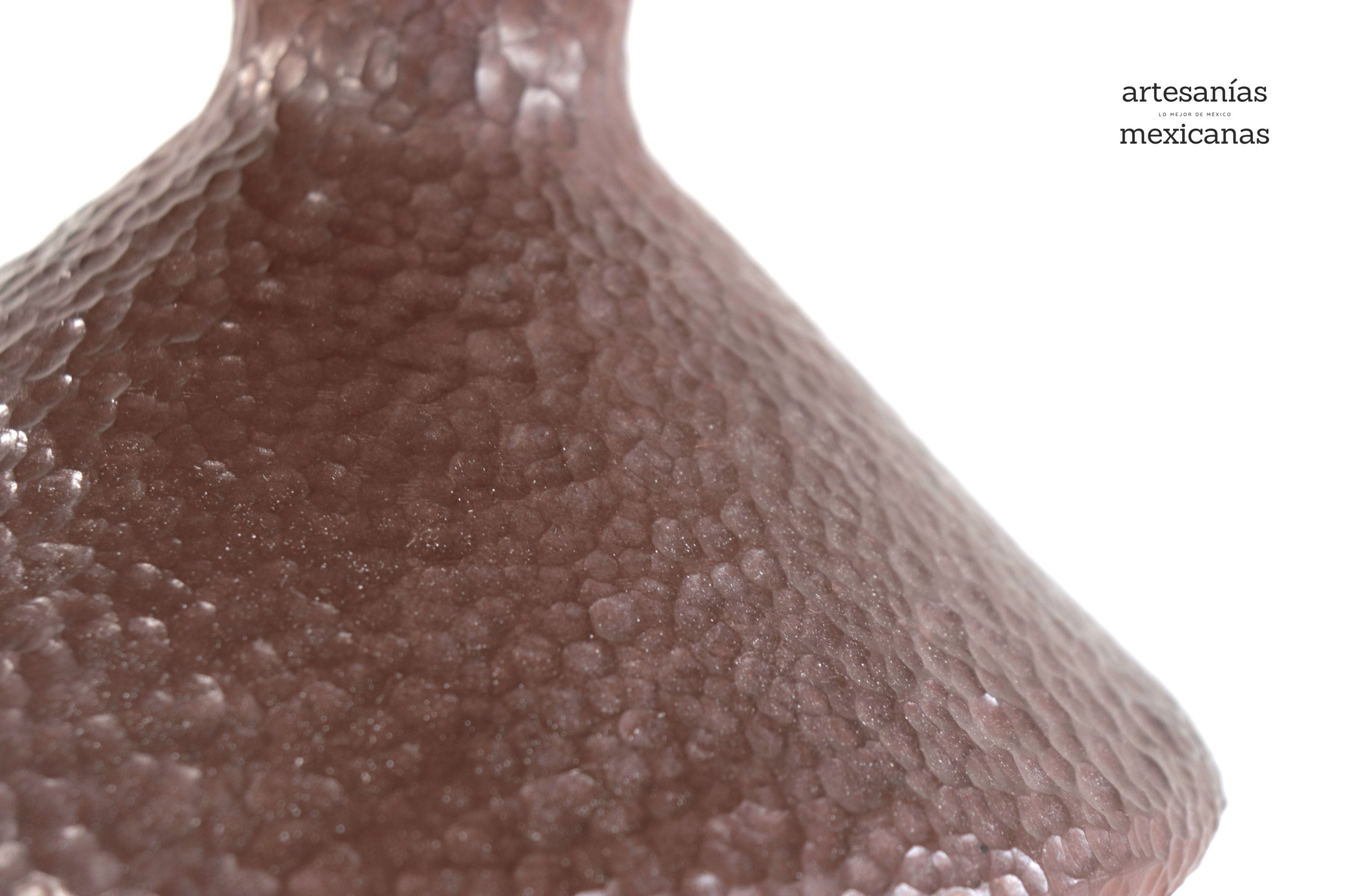Vase moderno Clay martillado red - 10 in. Trejo