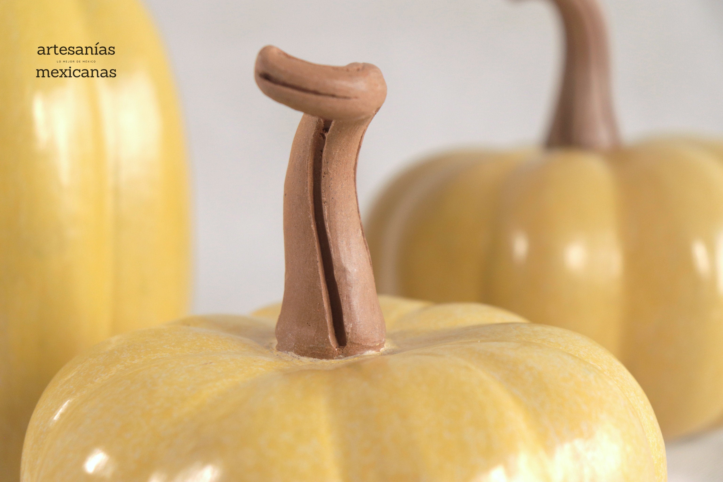 Set of 3 Pumpkins yellow Trejo