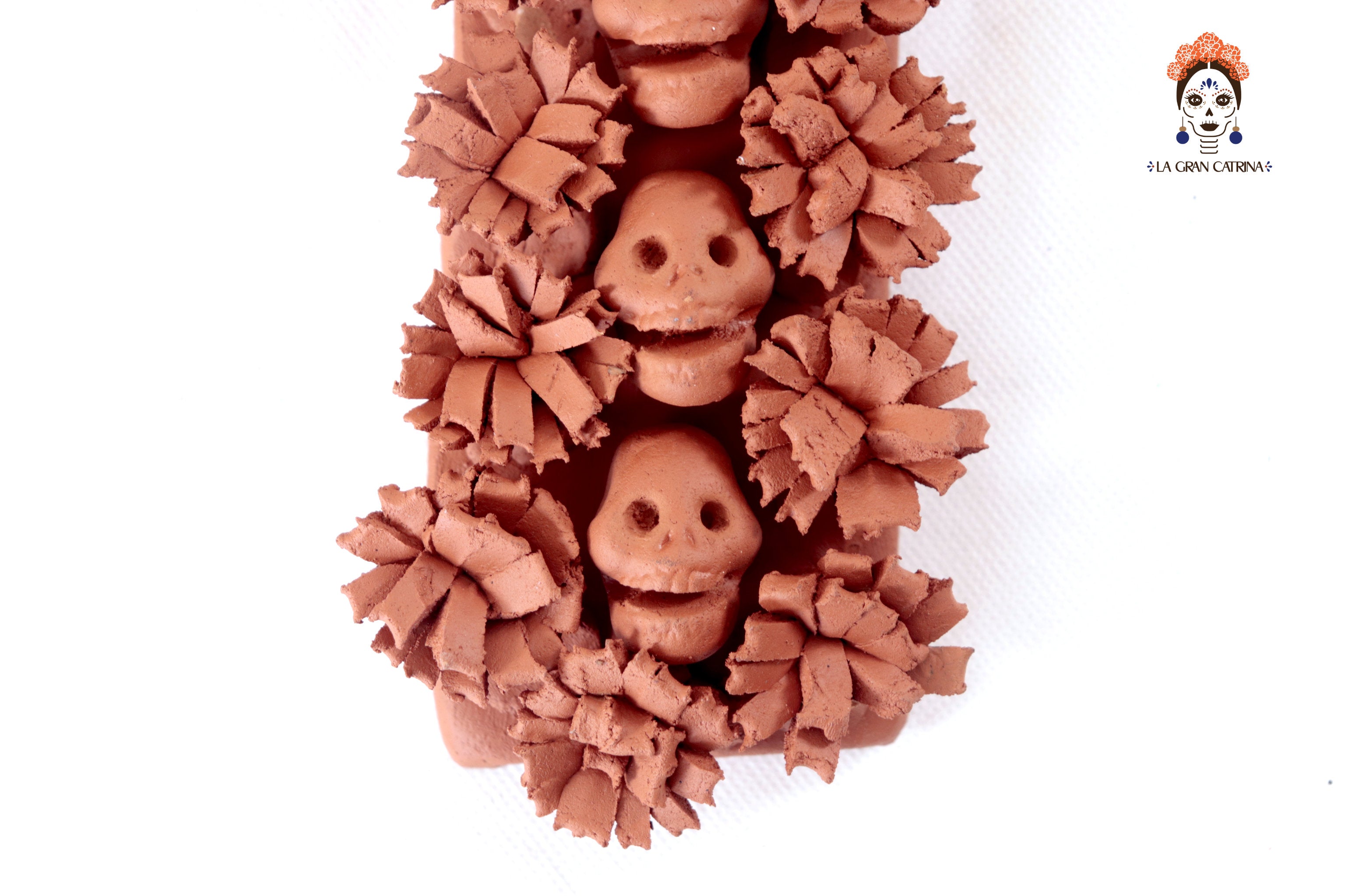 Cross Day of the Dead Clay 10 in. Lizbeth Cruces