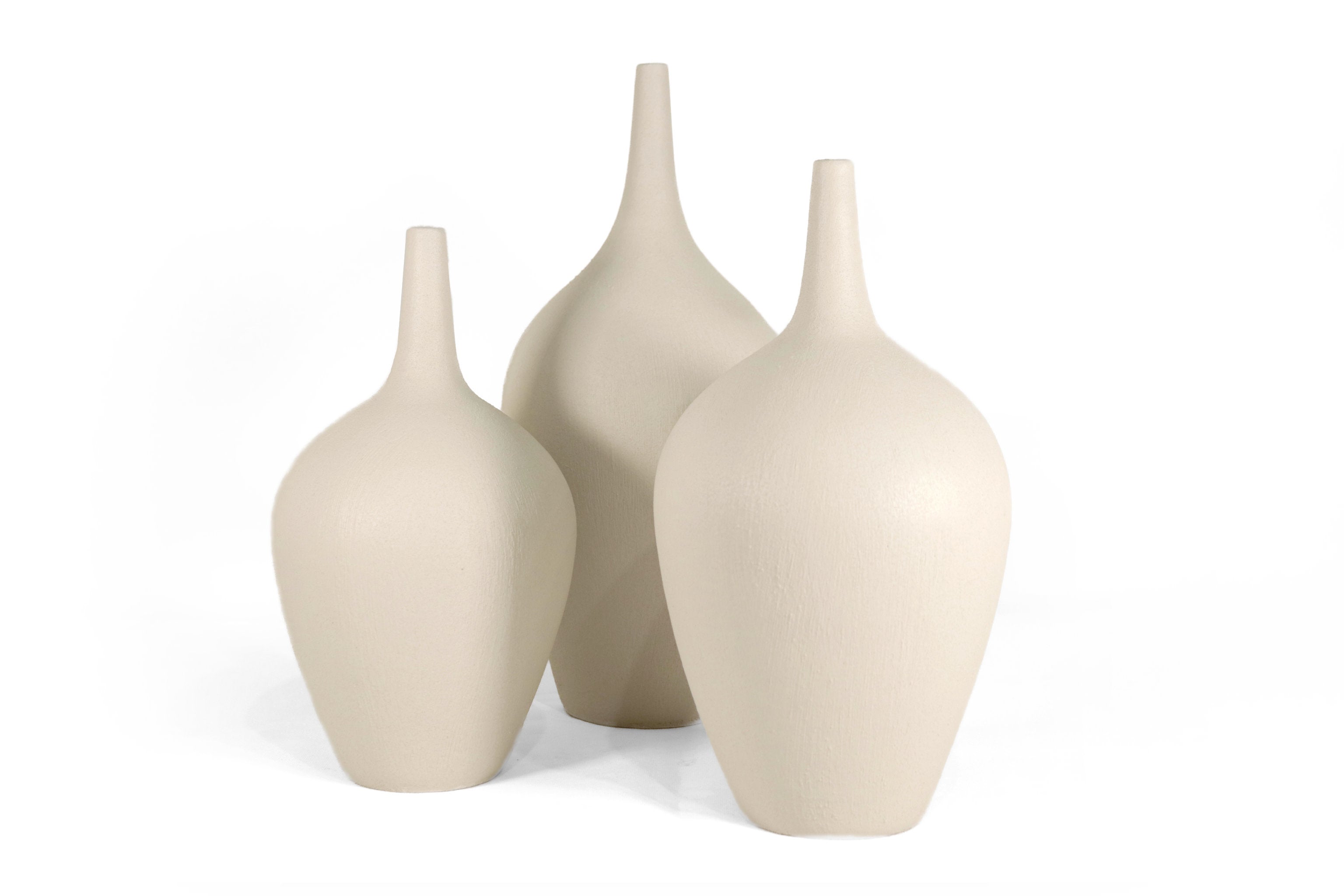 Set of contemporary decorative vases - Long Mouth Tonala