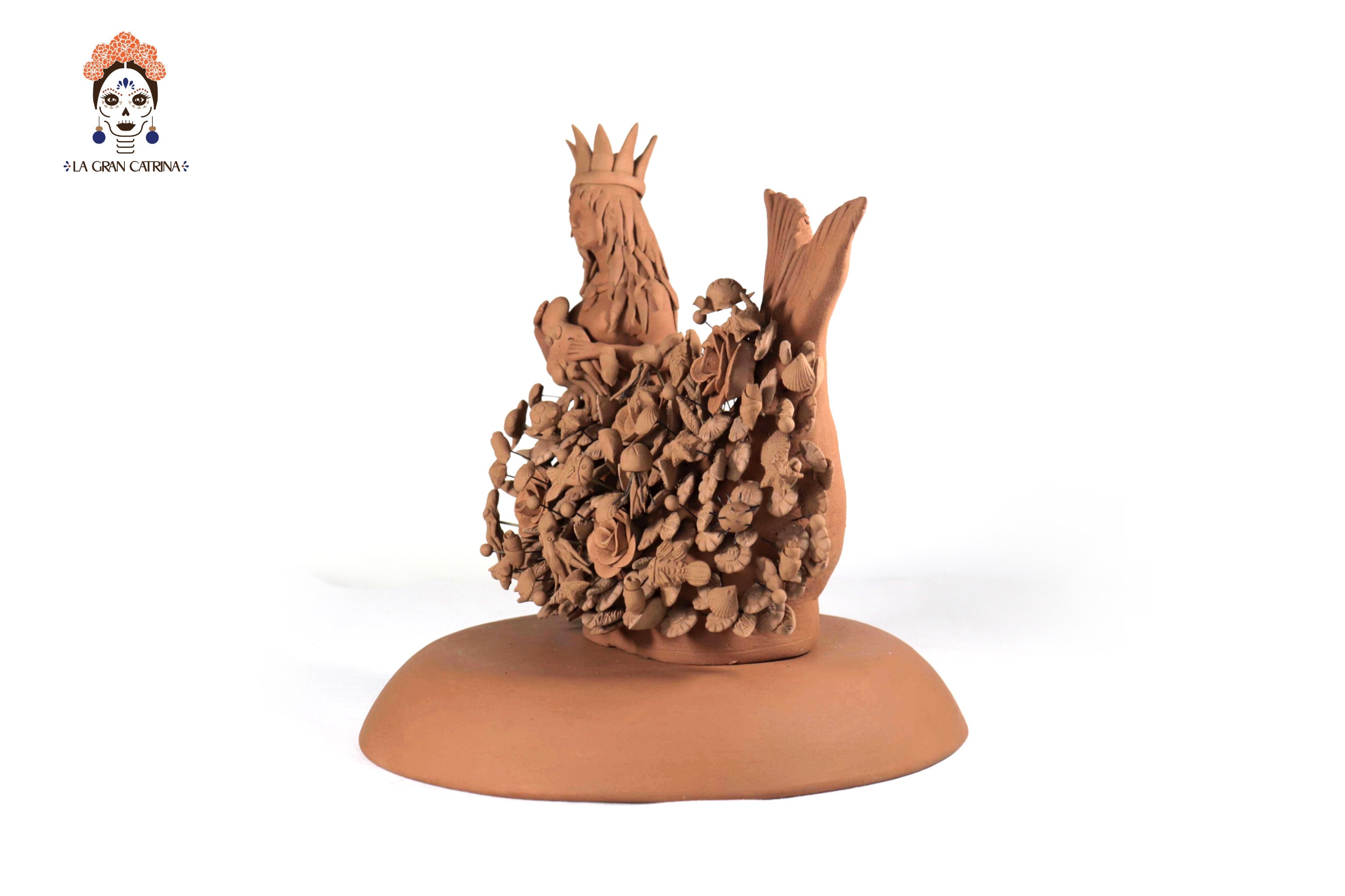 La Tlanchana of natural clay - 11.8 in. Cecilio