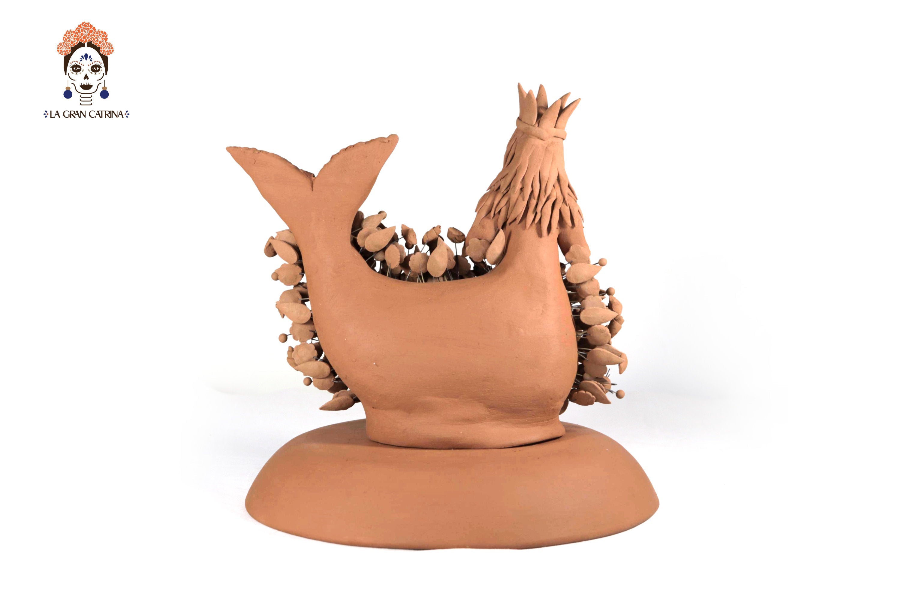 La Tlanchana of natural clay - 11.8 in. Cecilio