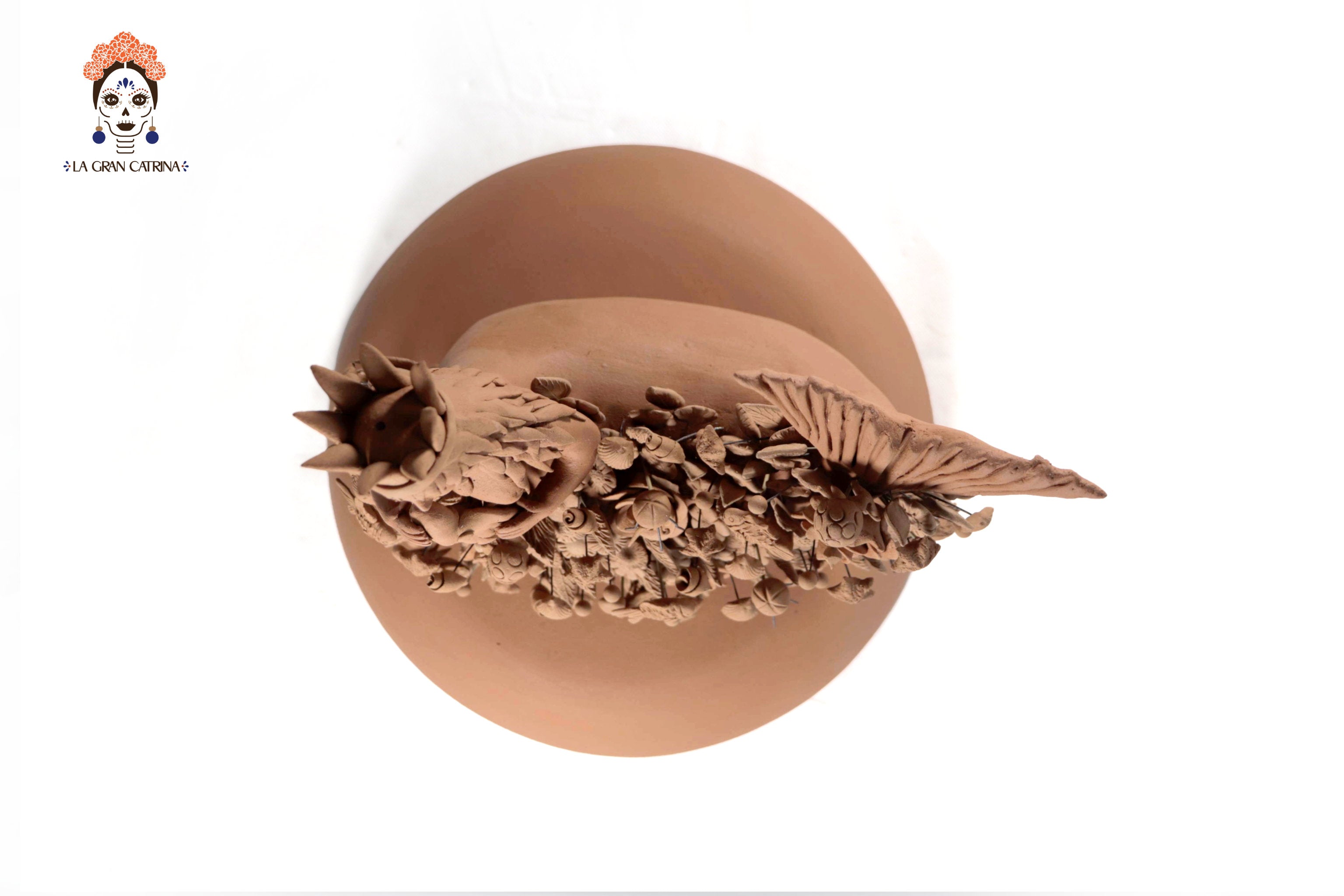 La Tlanchana of natural clay - 11.8 in. Cecilio