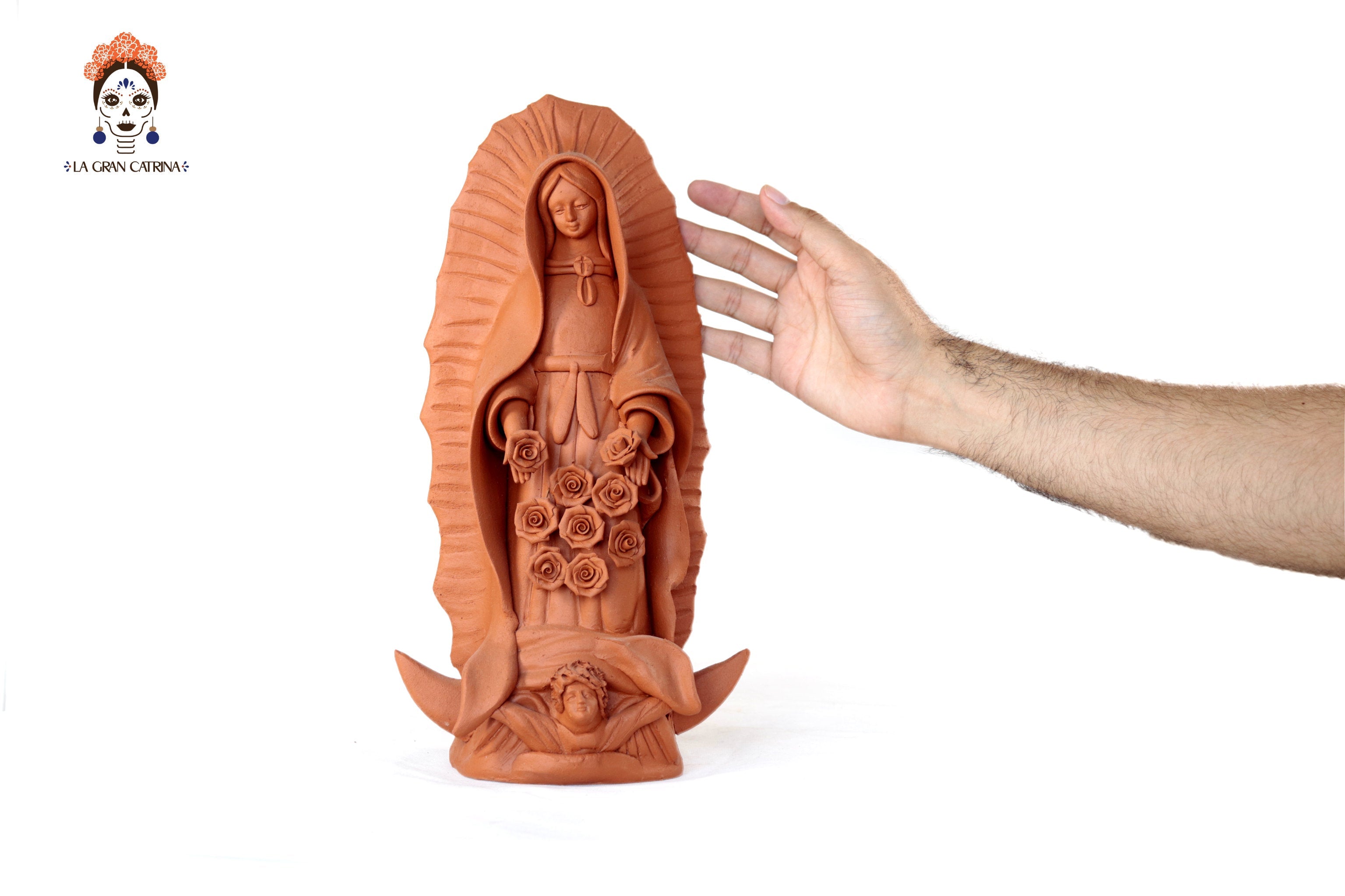 Virgin of Guadalupe - Natural Clay - 11.8 in. Montoya