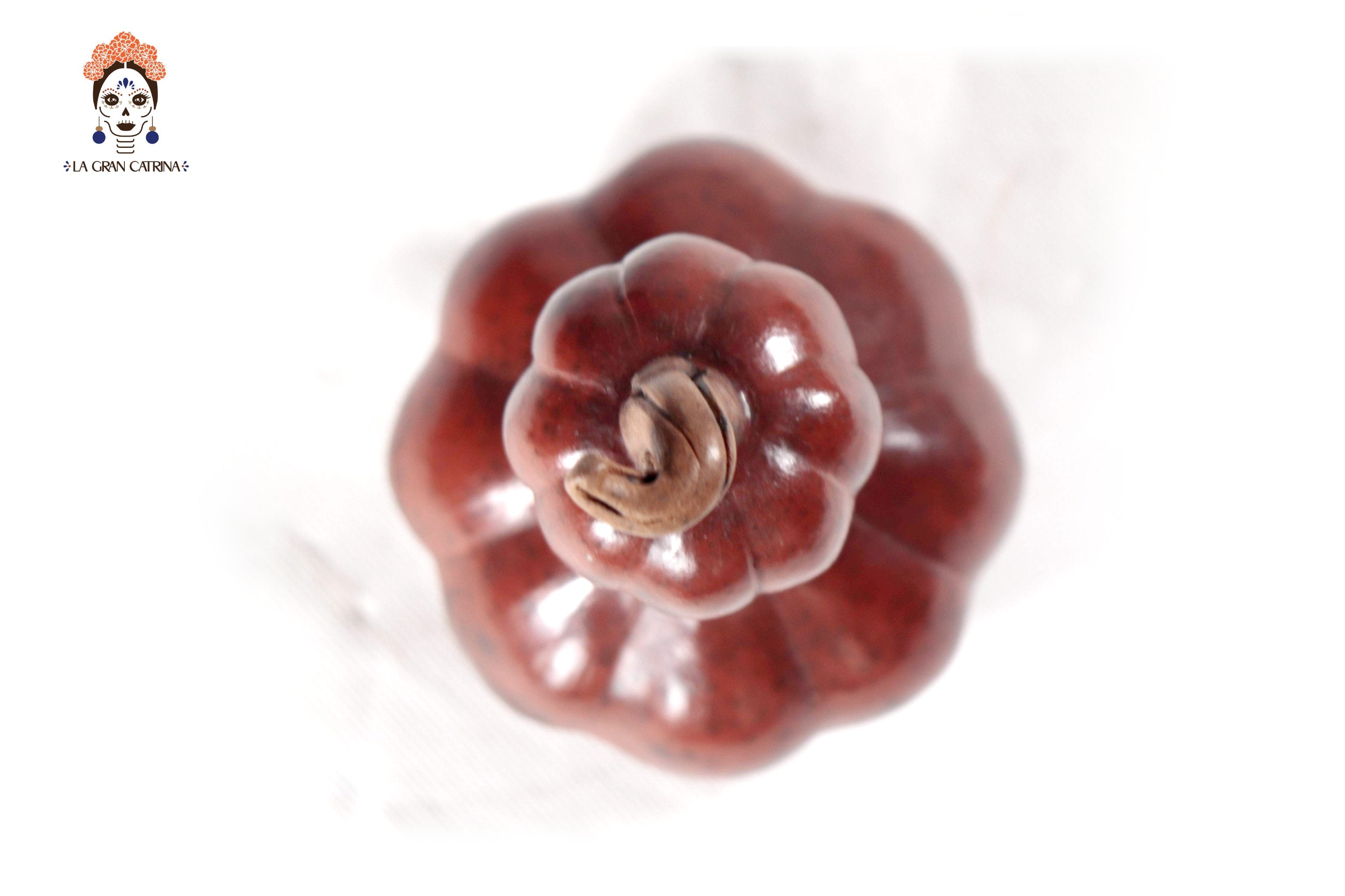 Set of 3 Pumpkins reddish - 9.8 in. Trejo