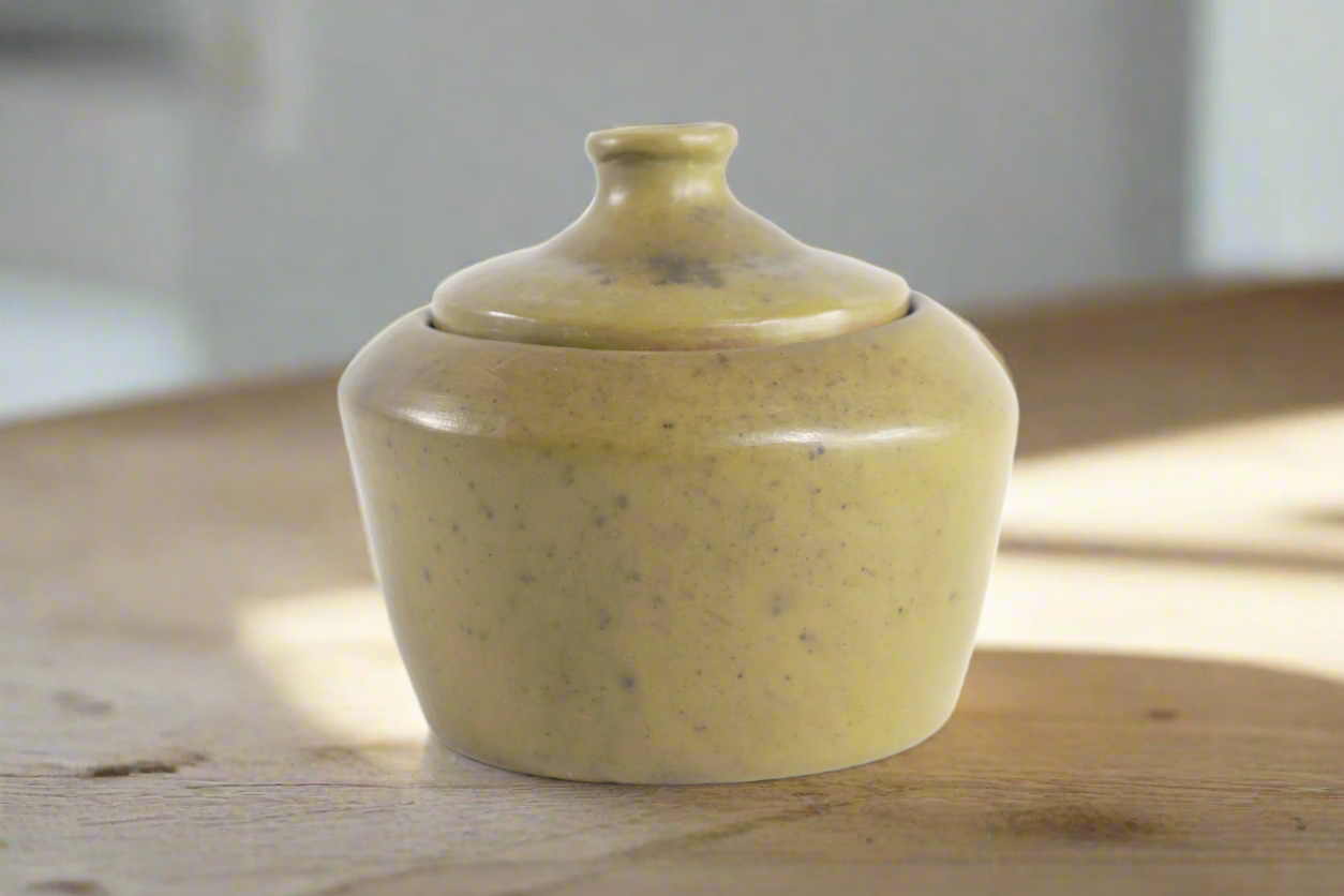 Sugar Bowl olive green - 4.7 in. - Handcraft Wholesale Trejo