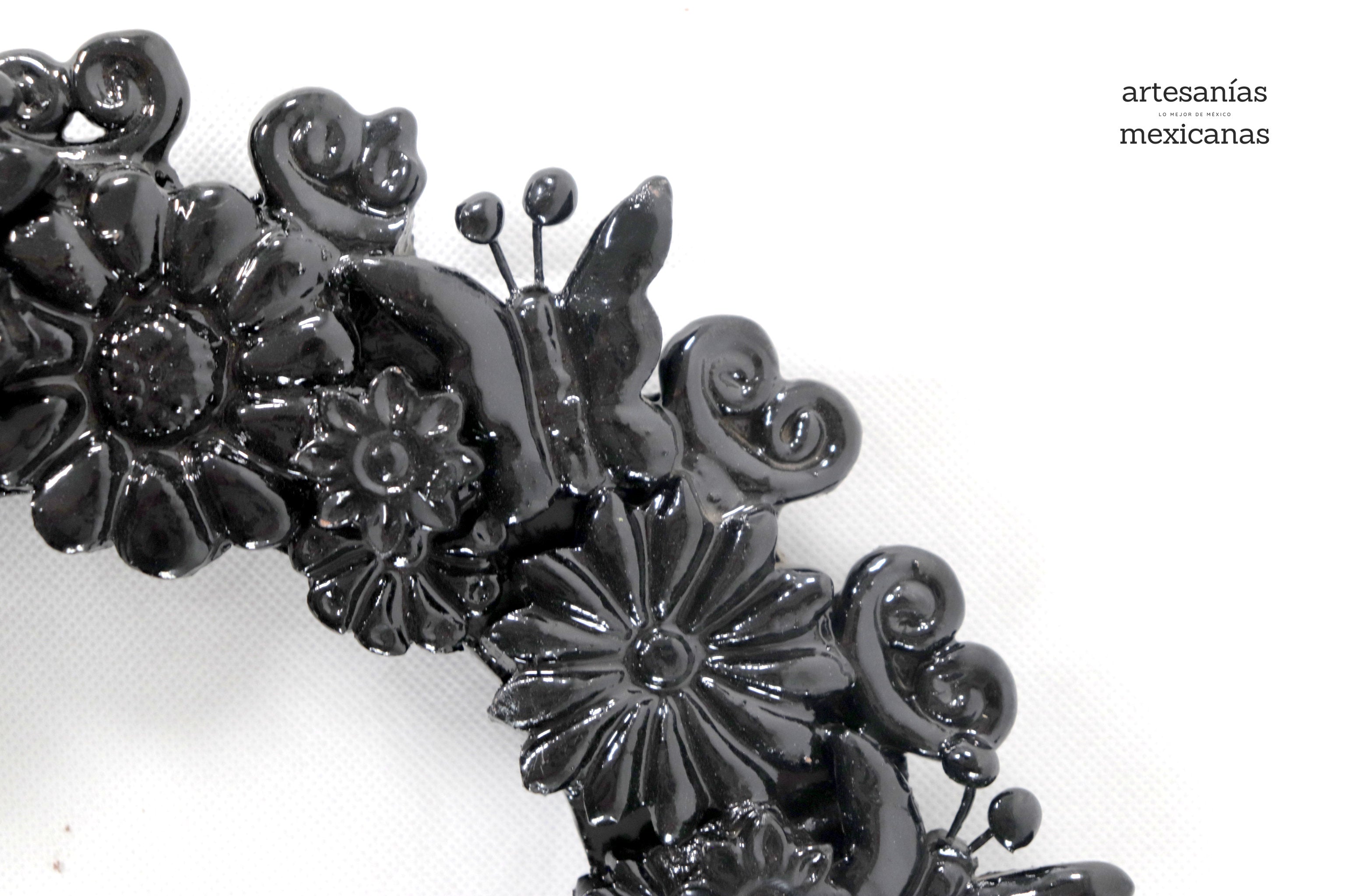Crown black - Glazed Clay - 13 in. Tereri
