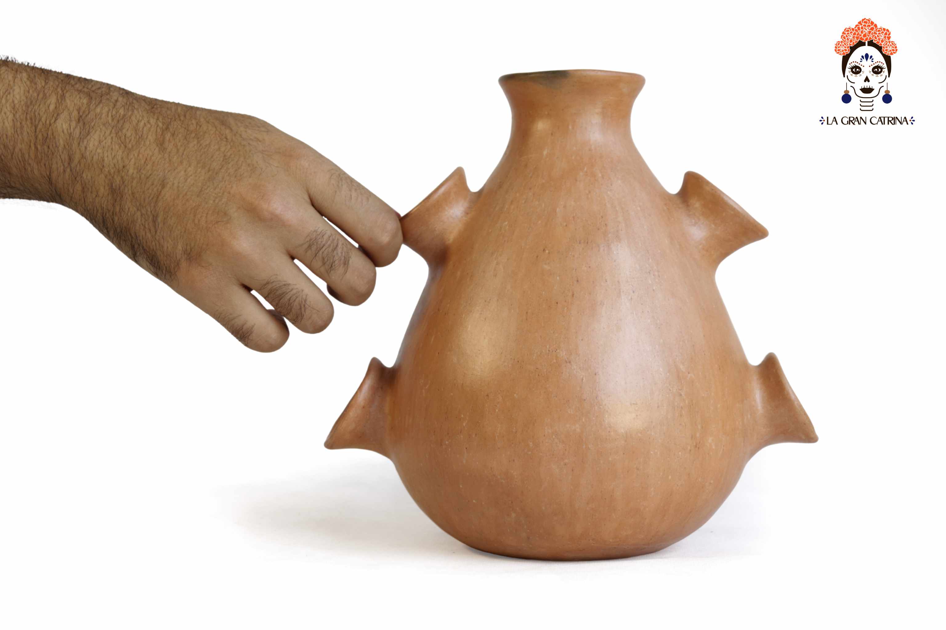 Vessel Ancestral Mixe with 5 openings - 8.2 in. Silvia Mixe