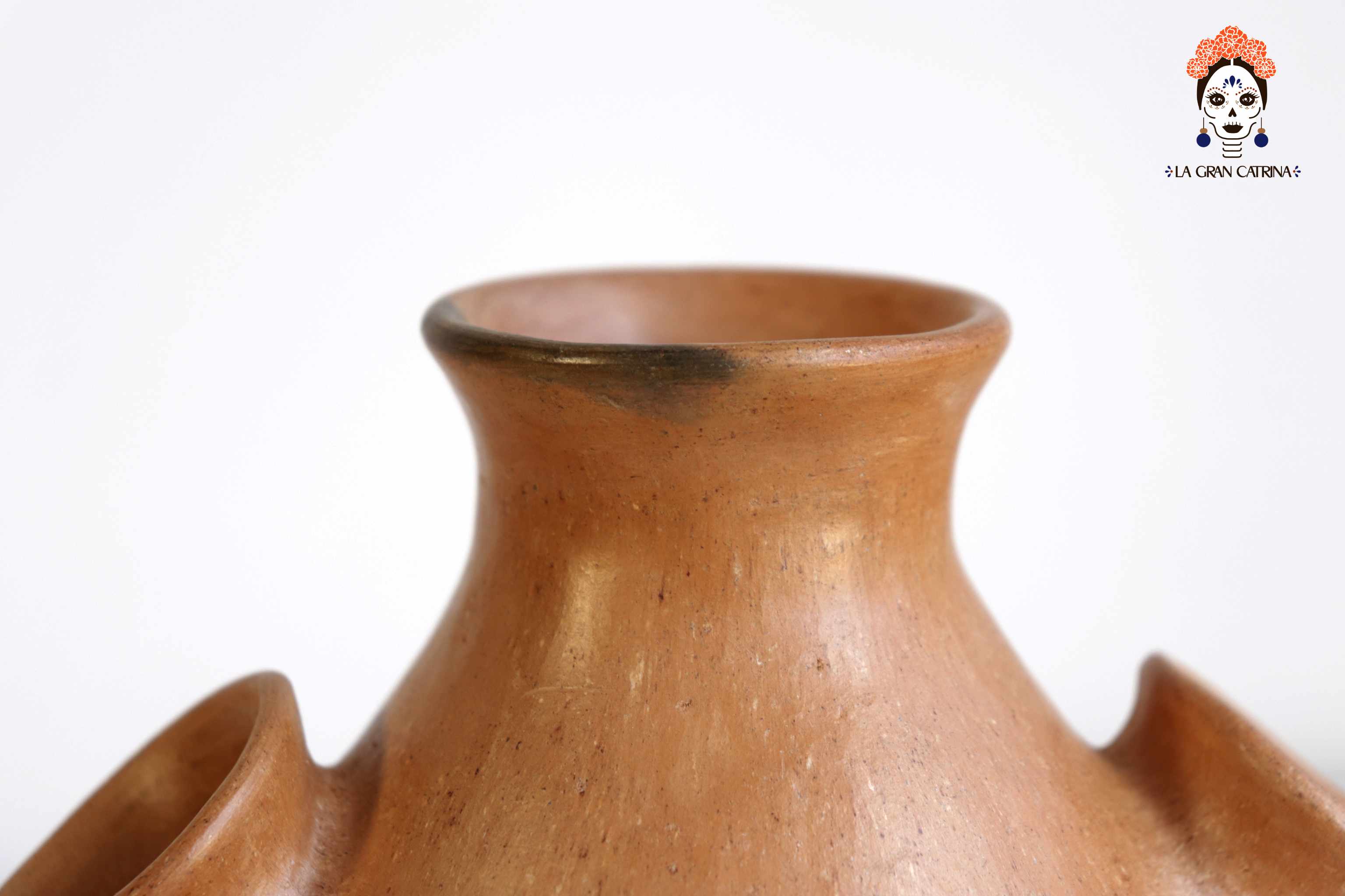 Vessel Ancestral Mixe with 5 openings - 8.2 in. Silvia Mixe