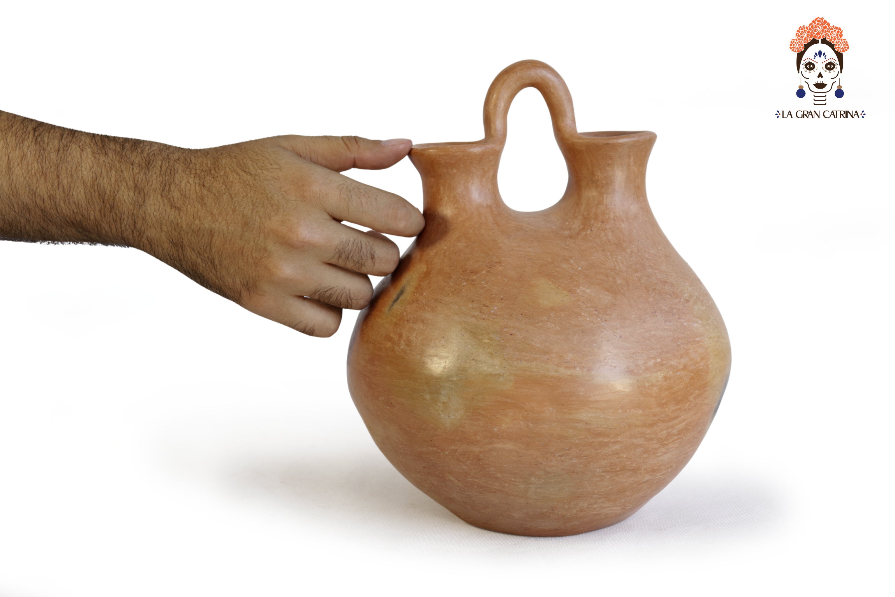 Vessel Ancestral Mixe with 2 openings - 9.8 in. Silvia Mixe