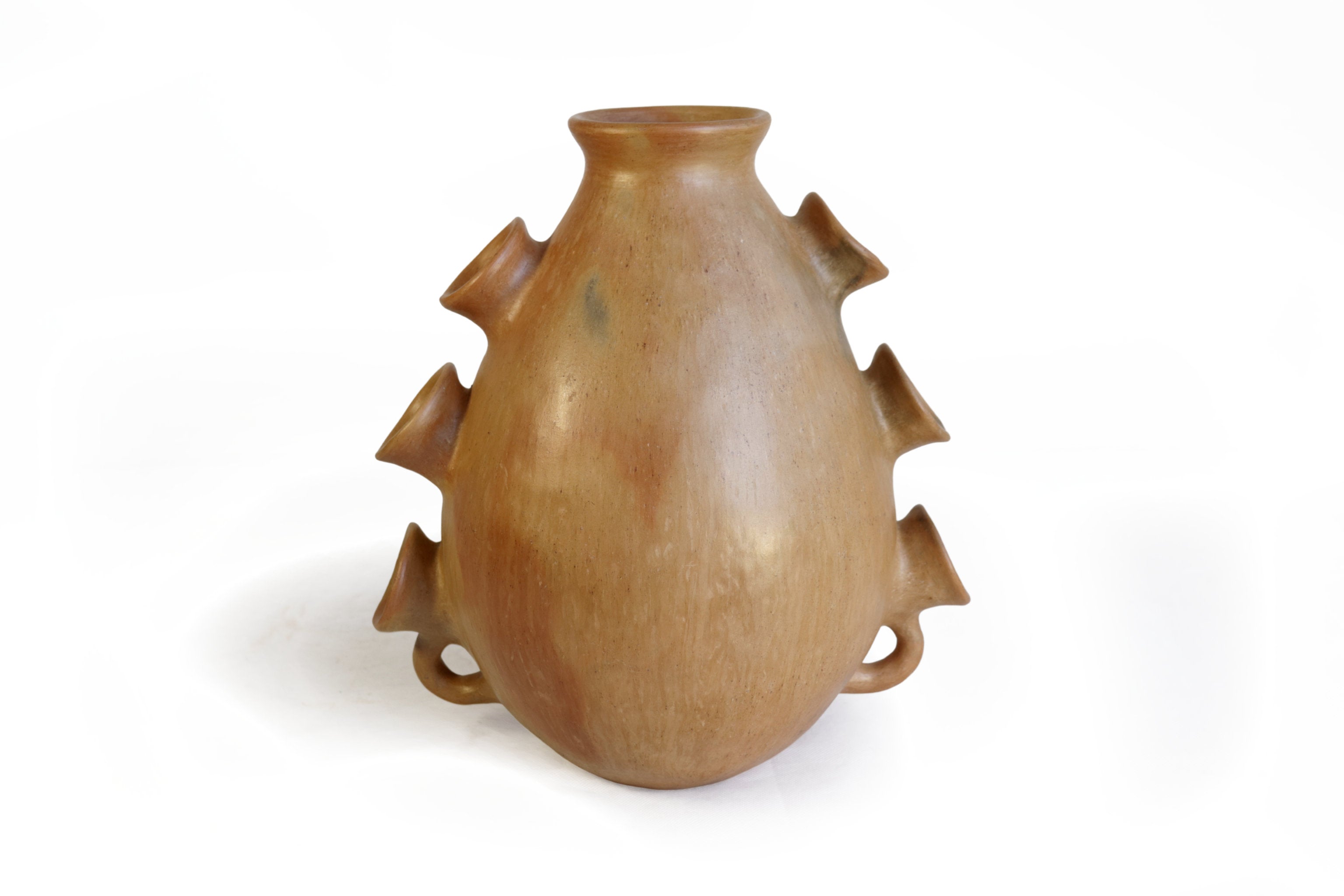 Vessel Ancestral Mixe with 7 openings - 11.8 in. Silvia Mixe