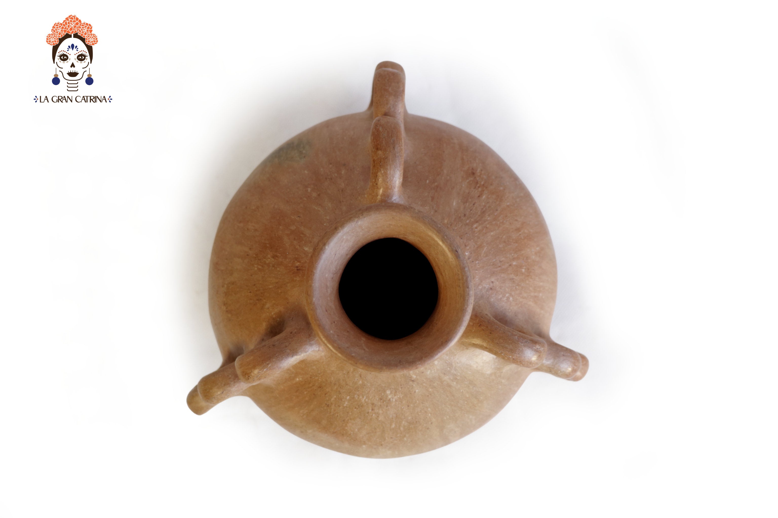 Vessel Ancestral Mixe with 9 handles - 7.8 in. Silvia Mixe