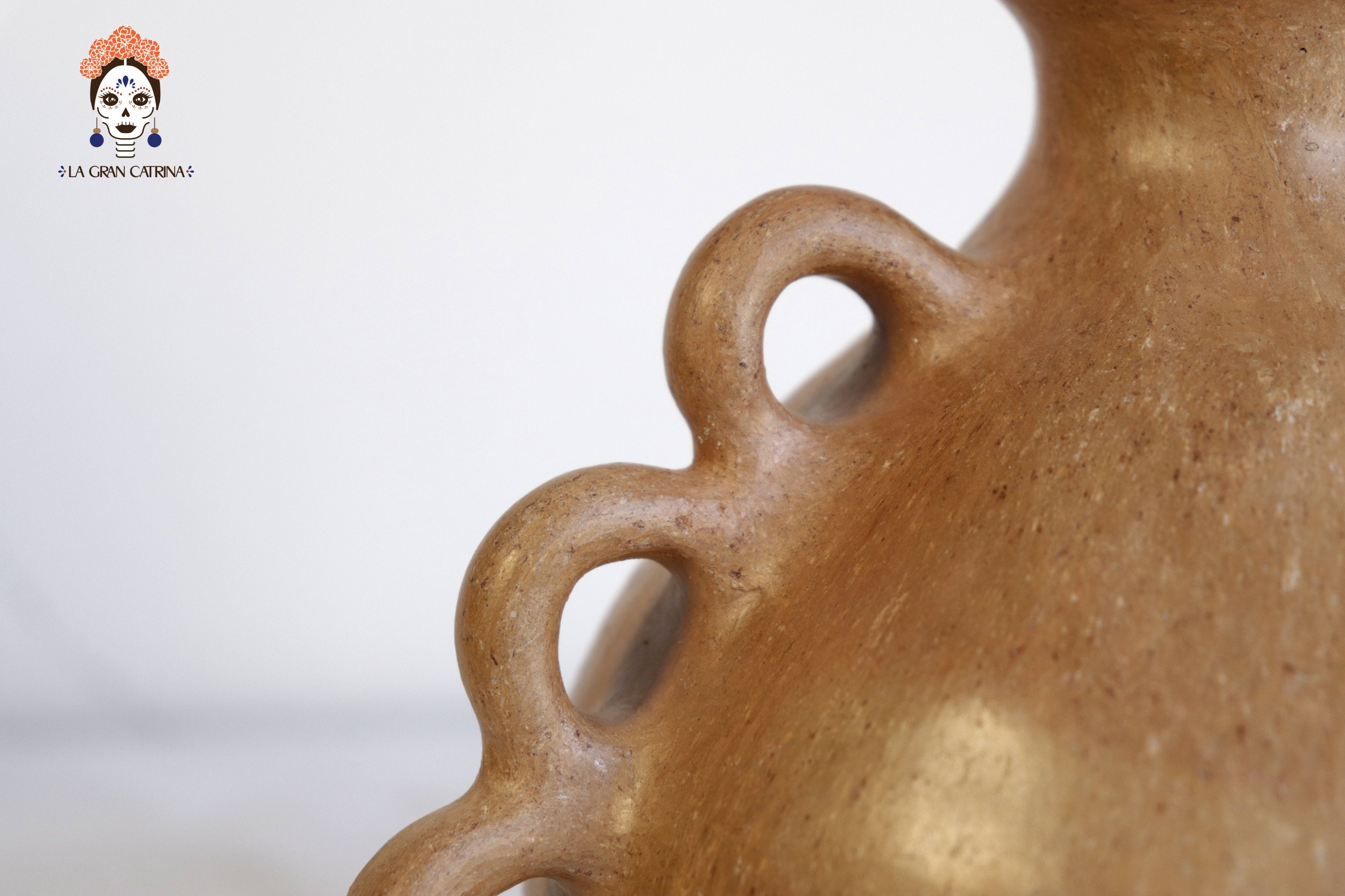 Vessel Ancestral Mixe with 9 handles - 7.8 in. Silvia Mixe
