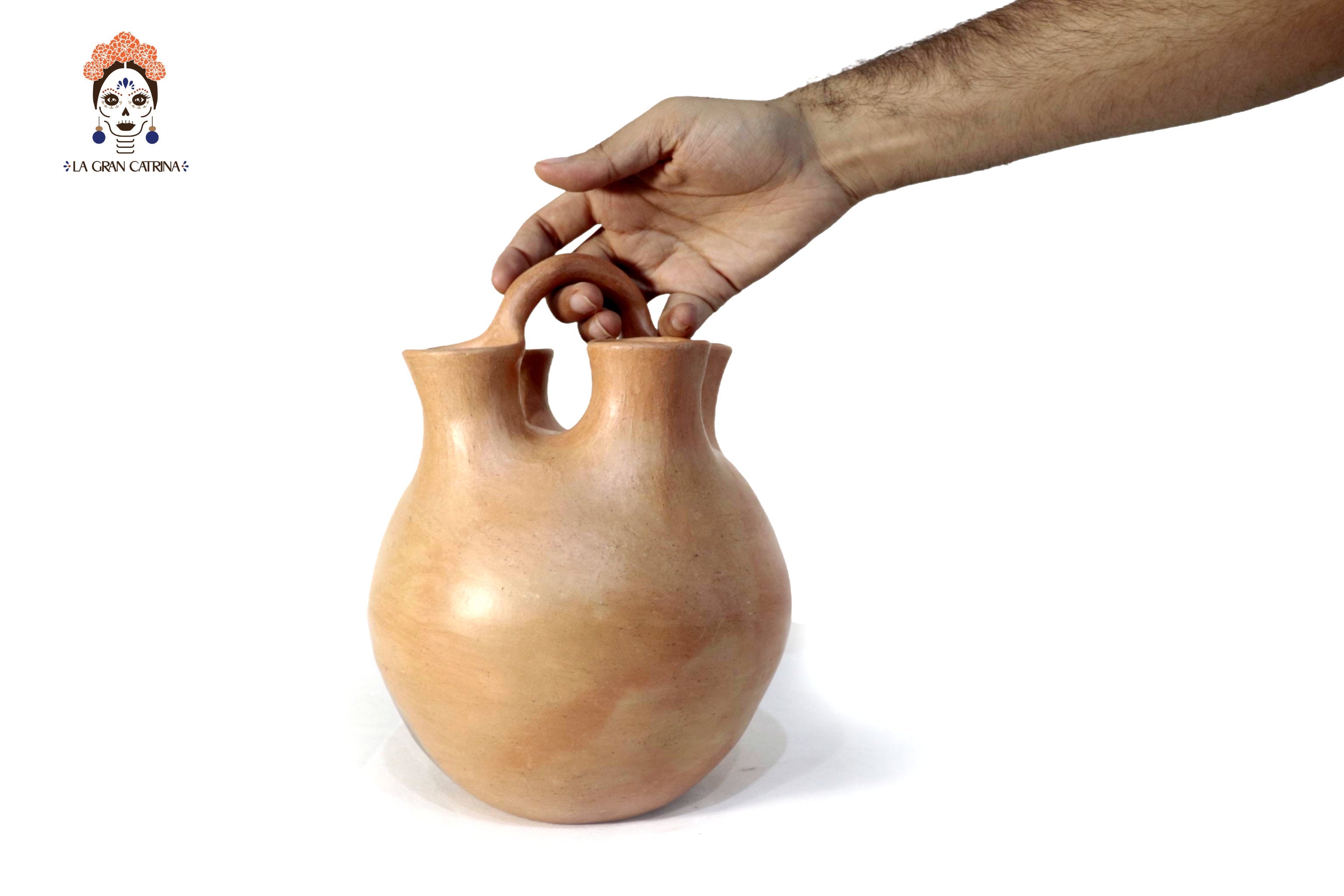 Vessel Ancestral Mixe with 4 openings - 9.4 in. Silvia Mixe