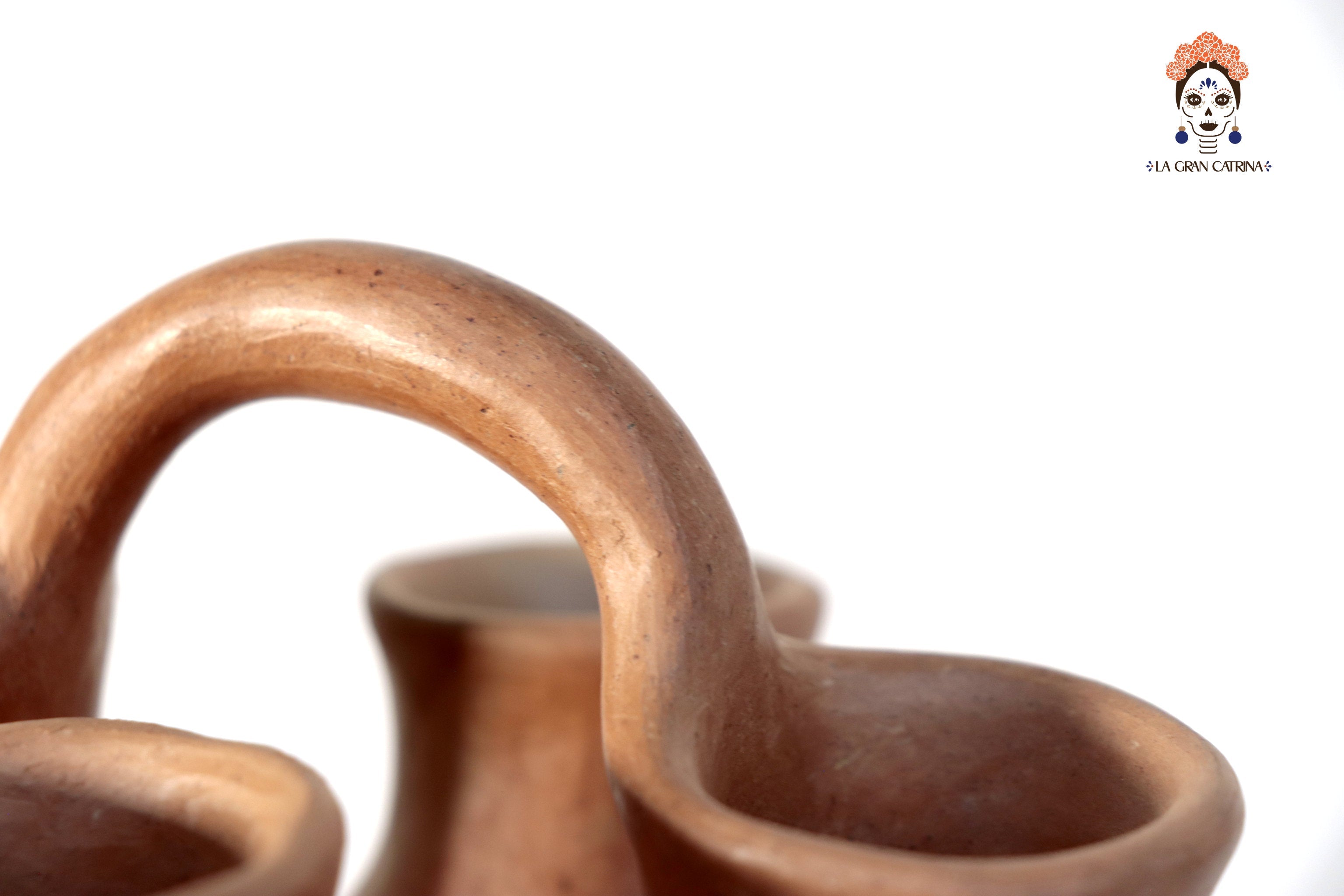 Vessel Ancestral Mixe with 4 openings - 9.4 in. Silvia Mixe