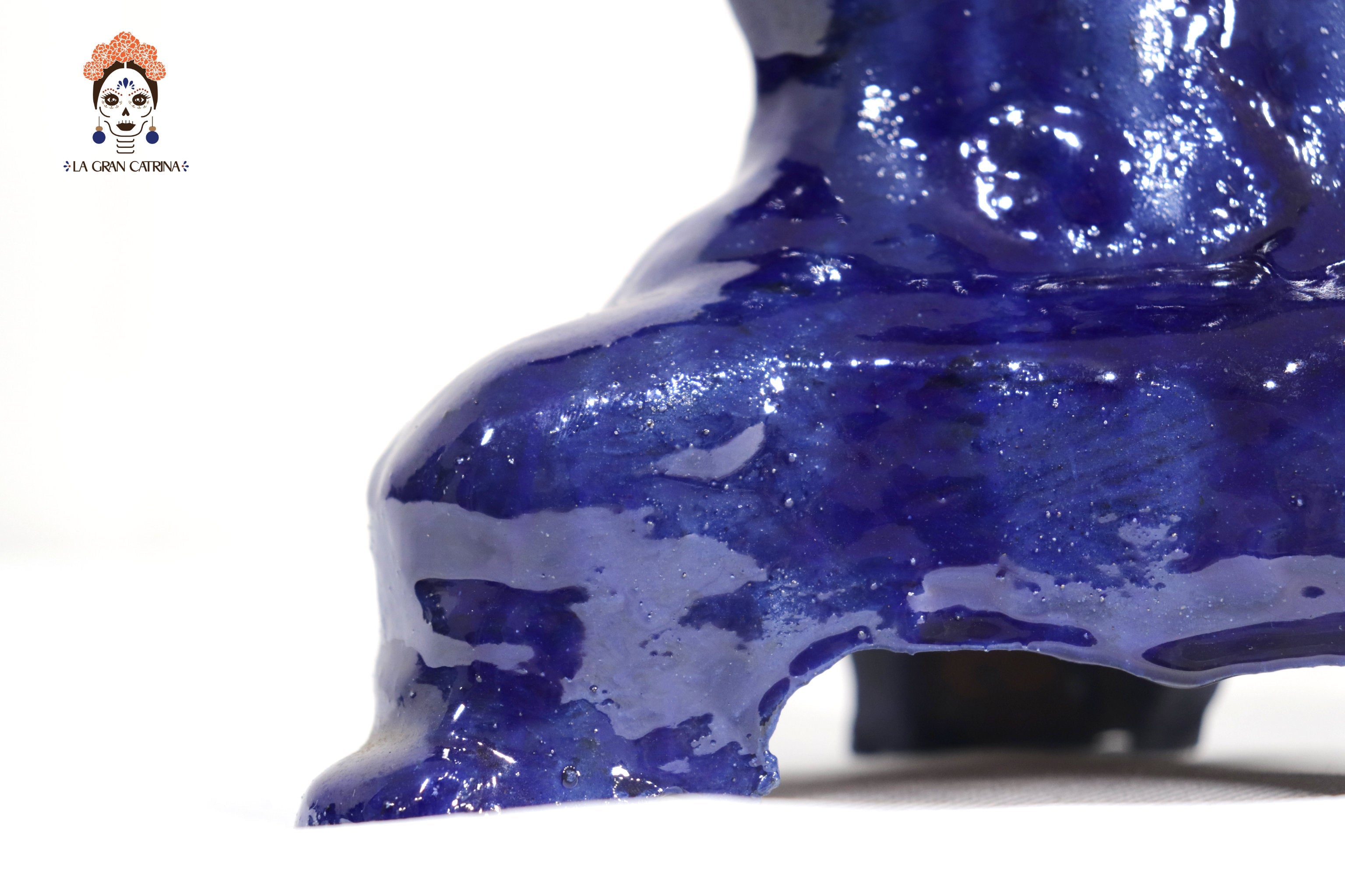 Candleholder Blue 5-Candle - Glazed Clay - 20 in. Juan Gtz