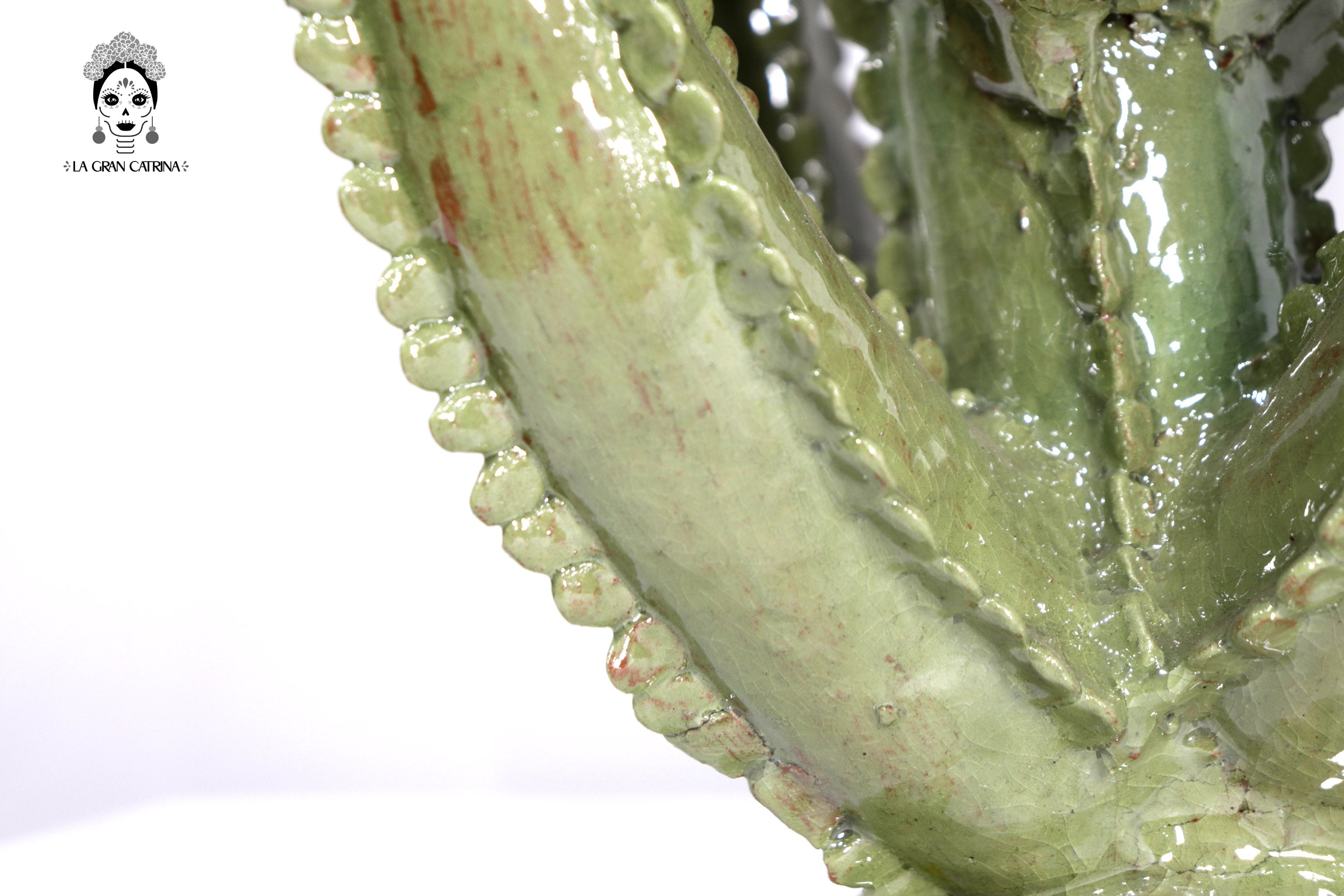 Candleholder Prickly Pear Cactus Olive - 17.3 in. Juan Gtz