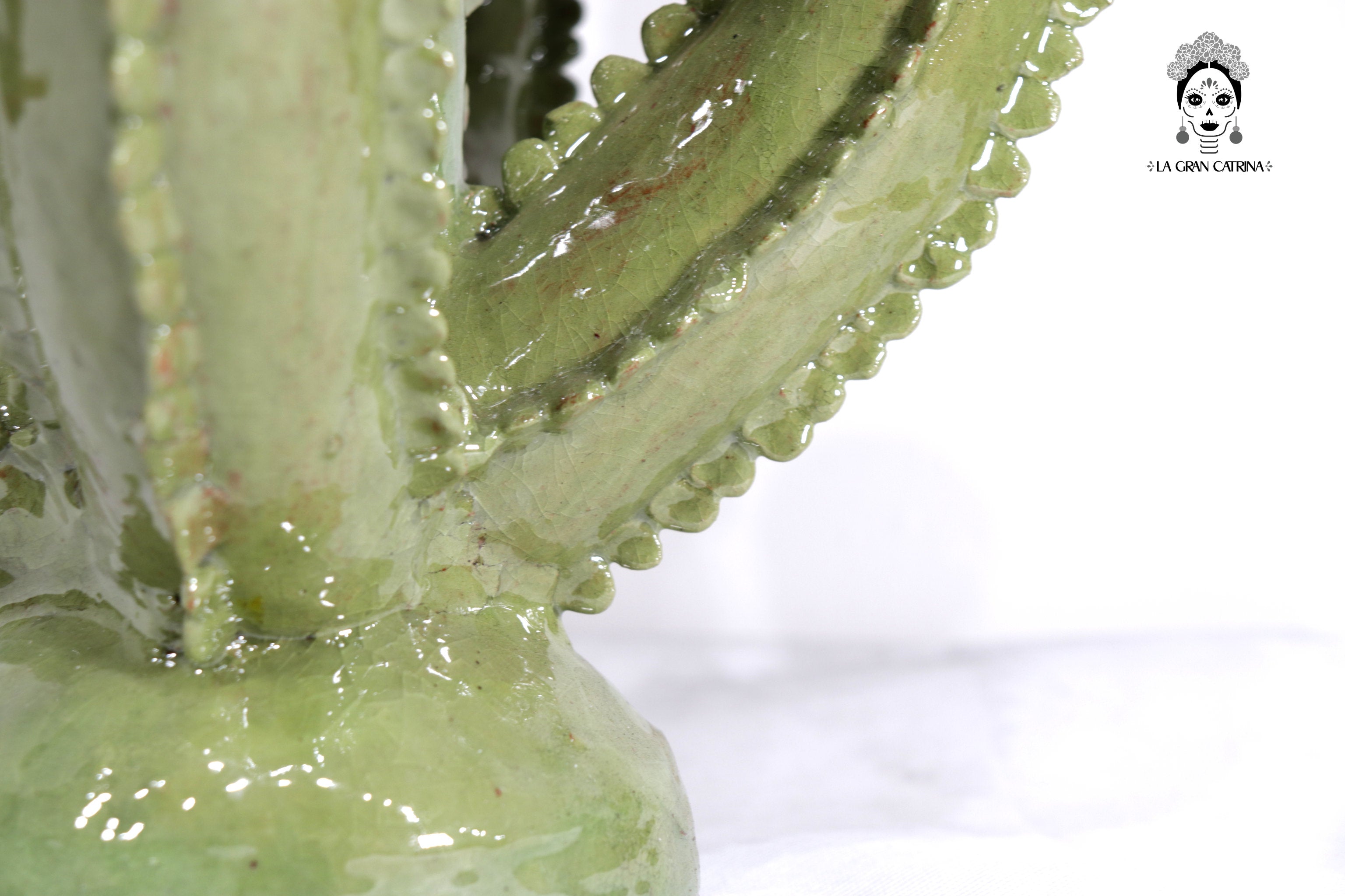 Candleholder Prickly Pear Cactus Olive - 17.3 in. Juan Gtz