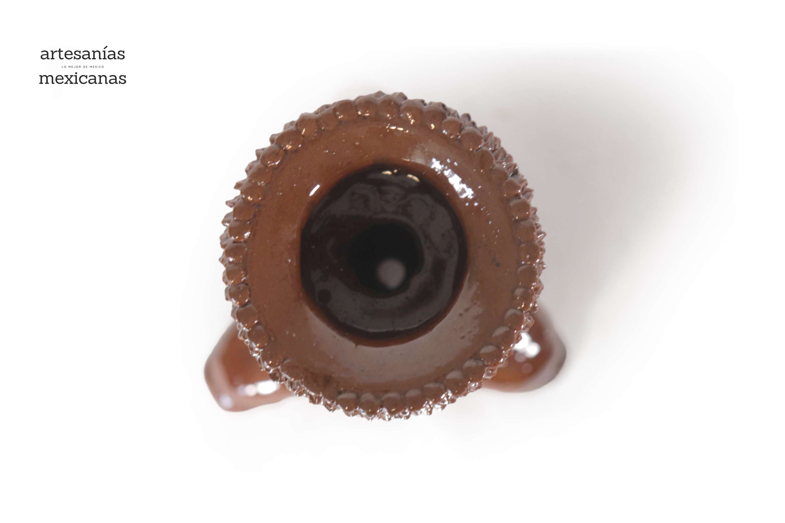 Set of 3 Candleholders browns - Glazed Clay Juan Gtz