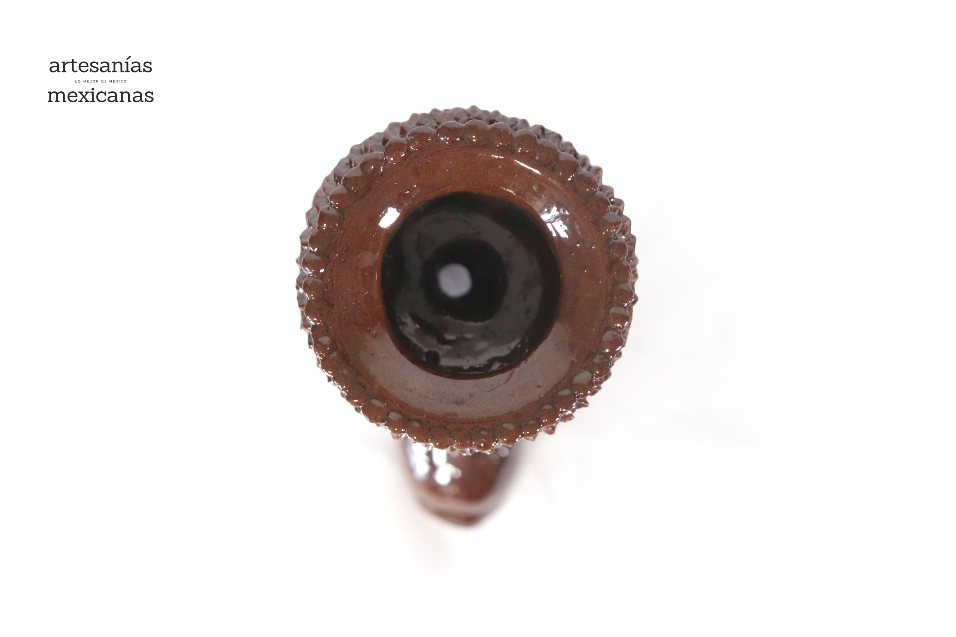 Set of 3 Candleholders browns - Glazed Clay Juan Gtz