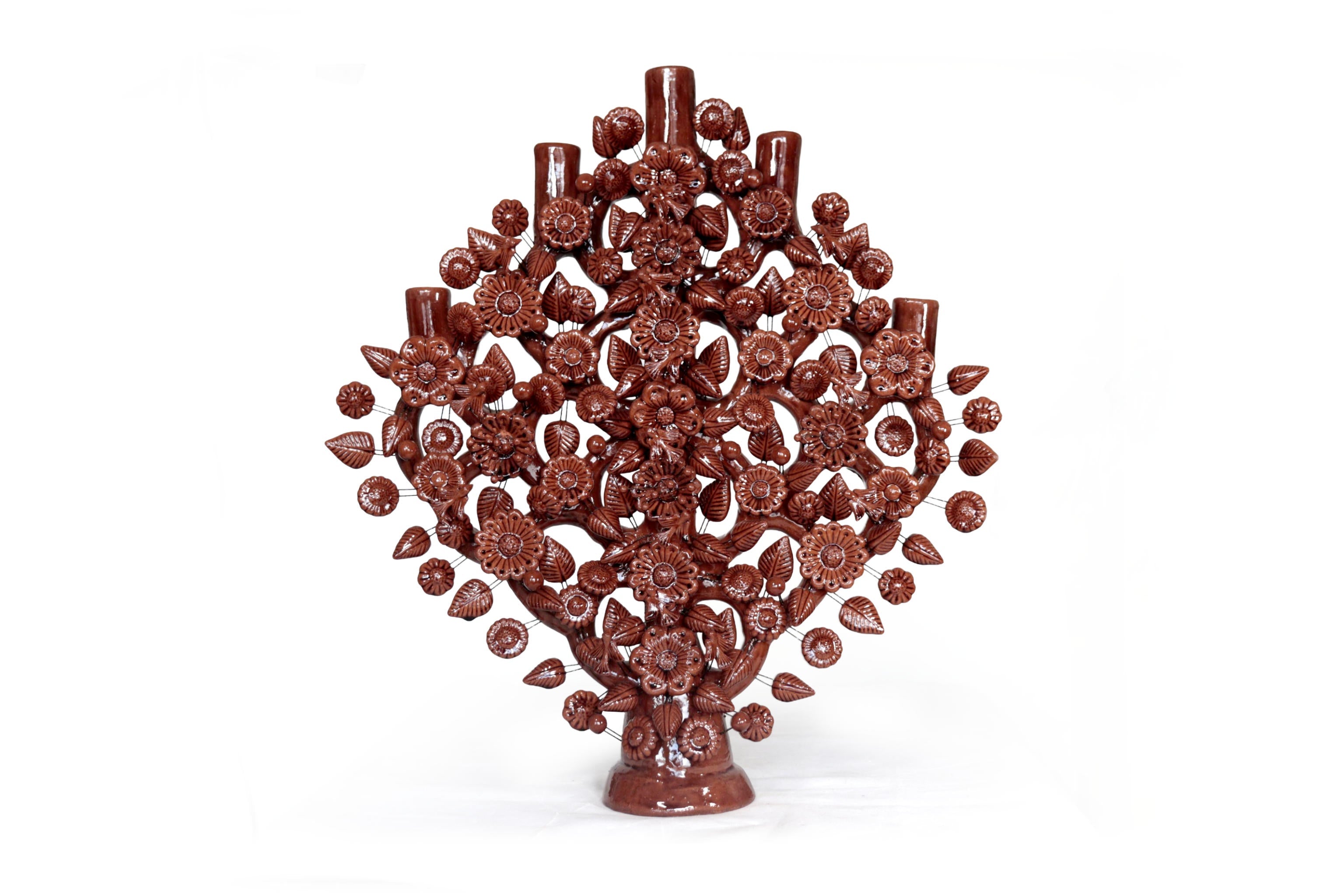 Tree of Life Brown - Glazed Clay - 24.4 in. - Made to Order Montoya