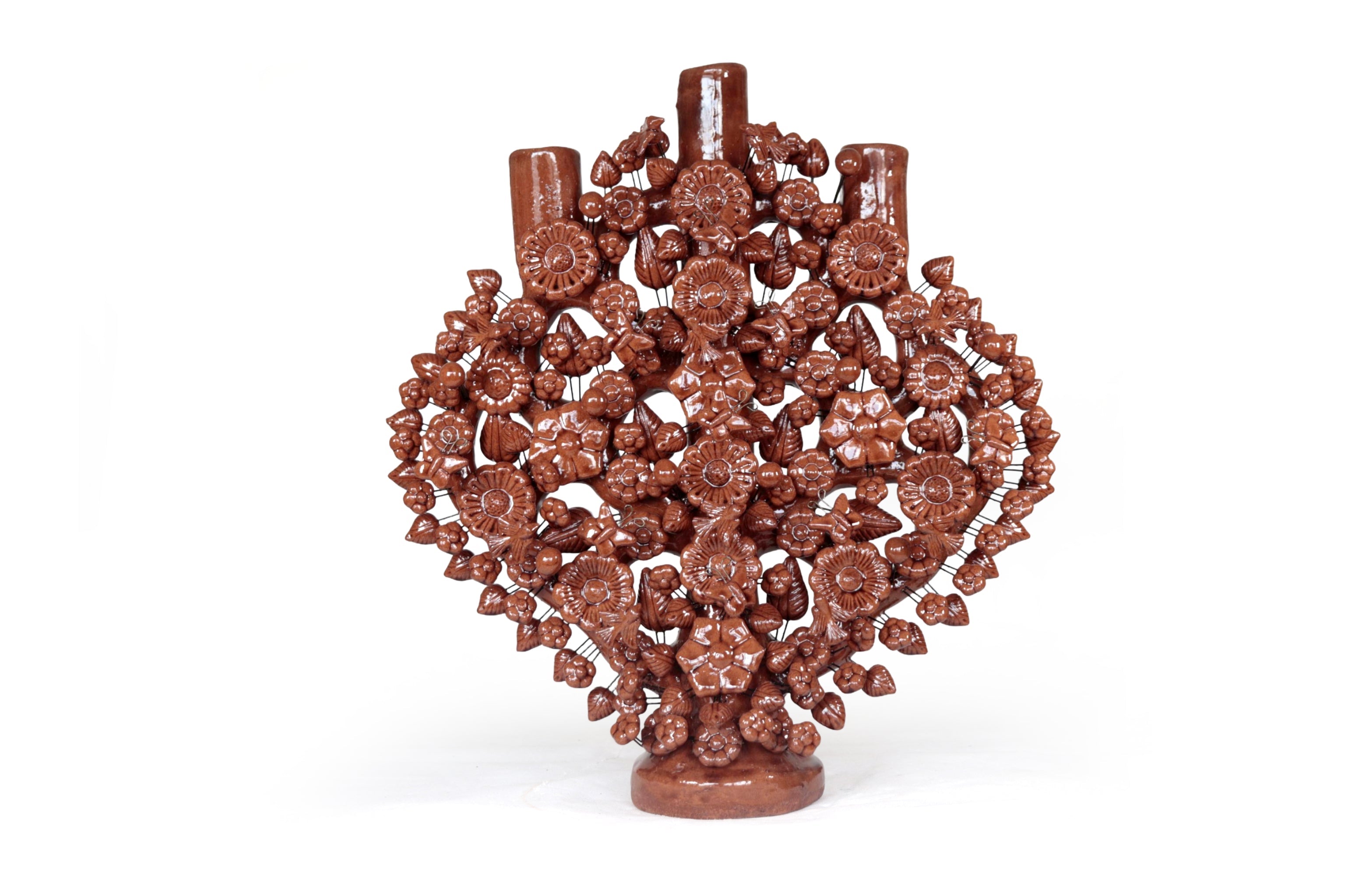 Tree of Life Brown - Glazed Clay - 16.5 in. Montoya