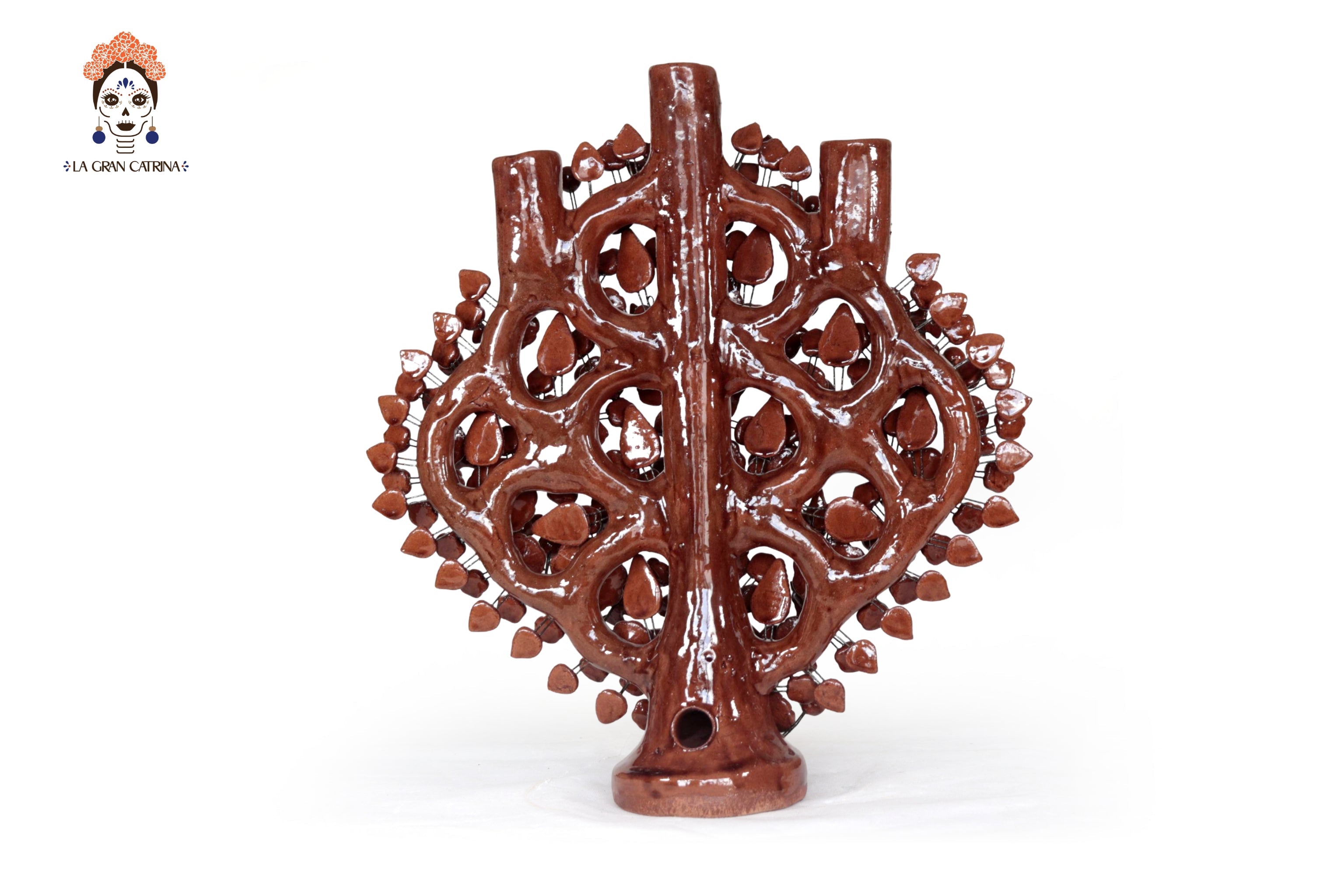 Tree of Life Brown - Glazed Clay - 16.5 in. Montoya