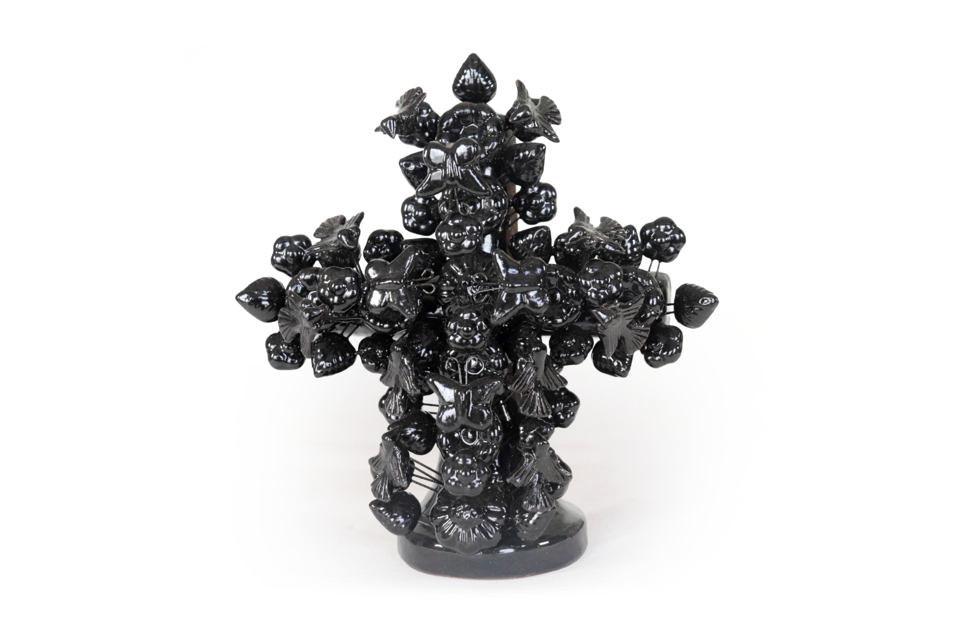 Cross black vidriada of 8.6 in. Montoya