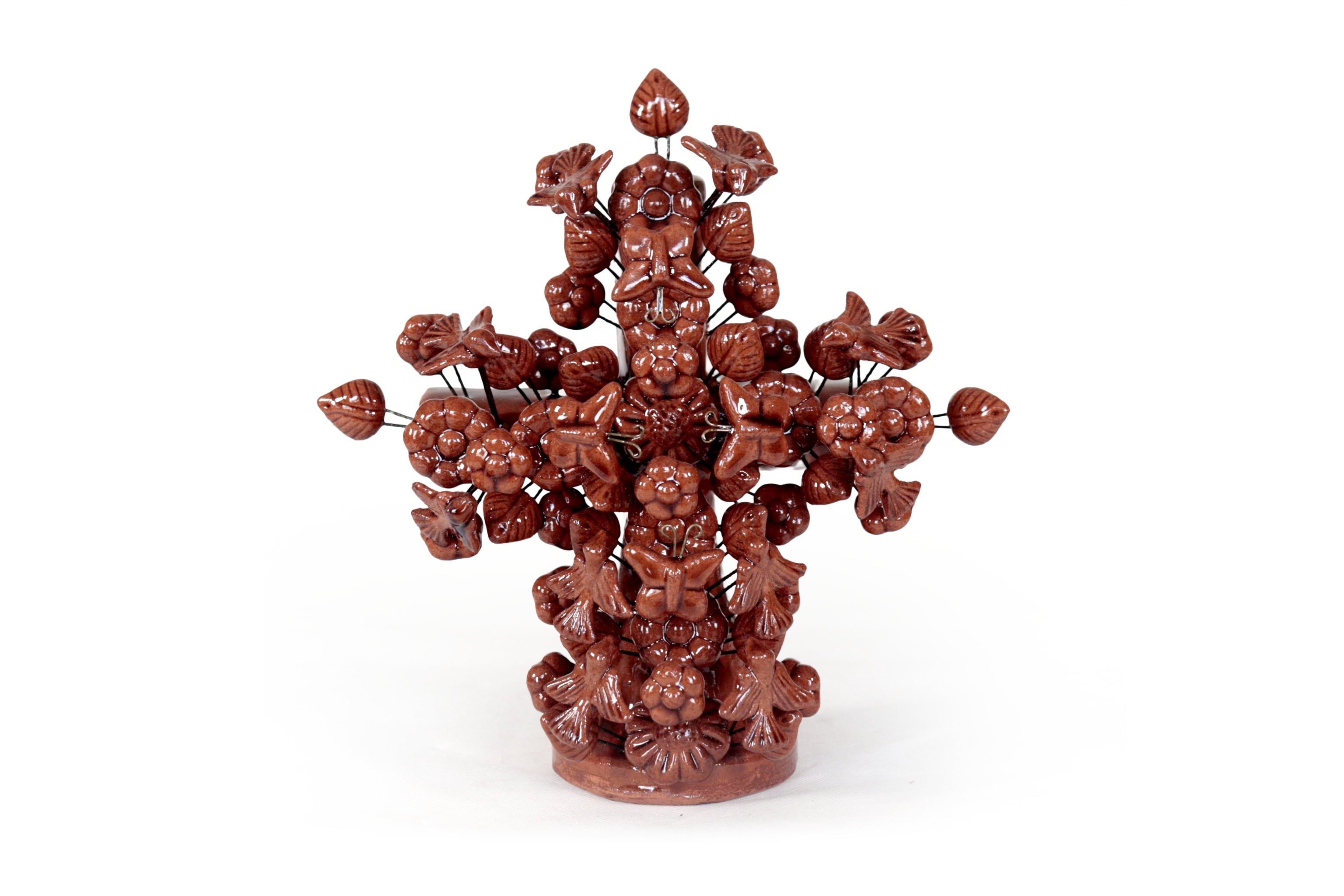 Cross brown vidriada of 8.6 in. Montoya