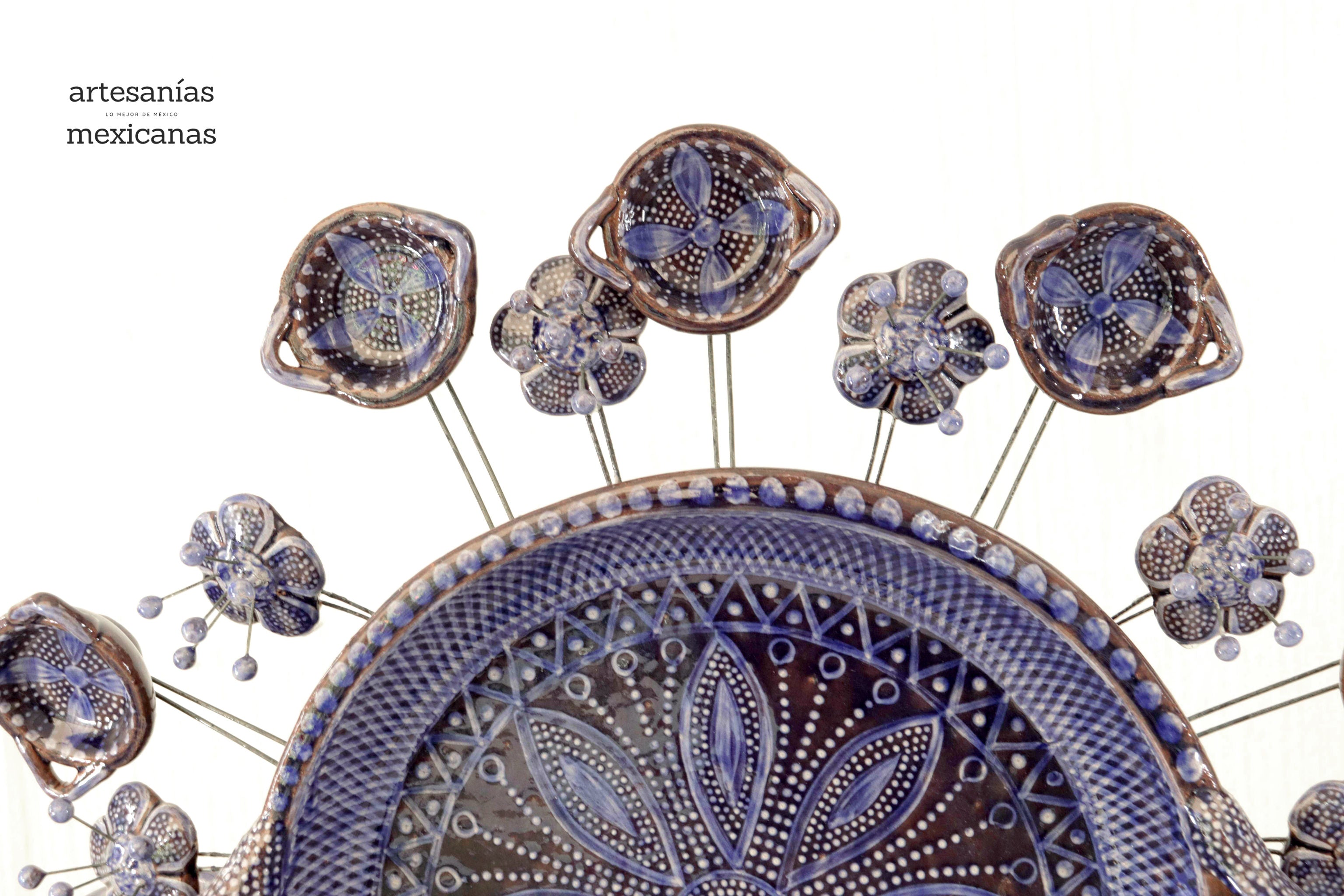 Cocina tradicional blue - Glazed Clay - Piece Contest - 49.2 in. Montoya