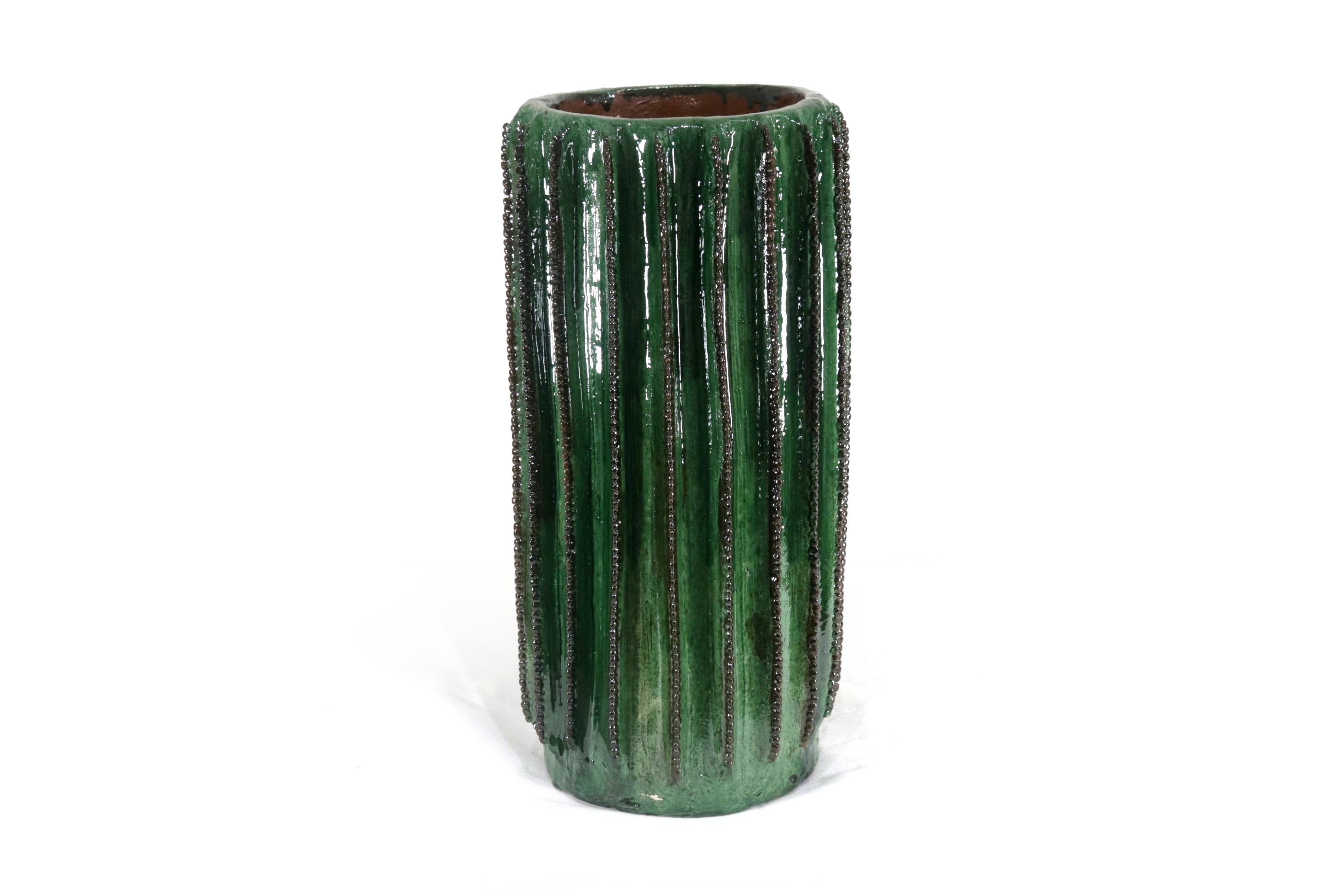 Cactus Glazed Clay 17.1 in. - Planter Juan Gtz