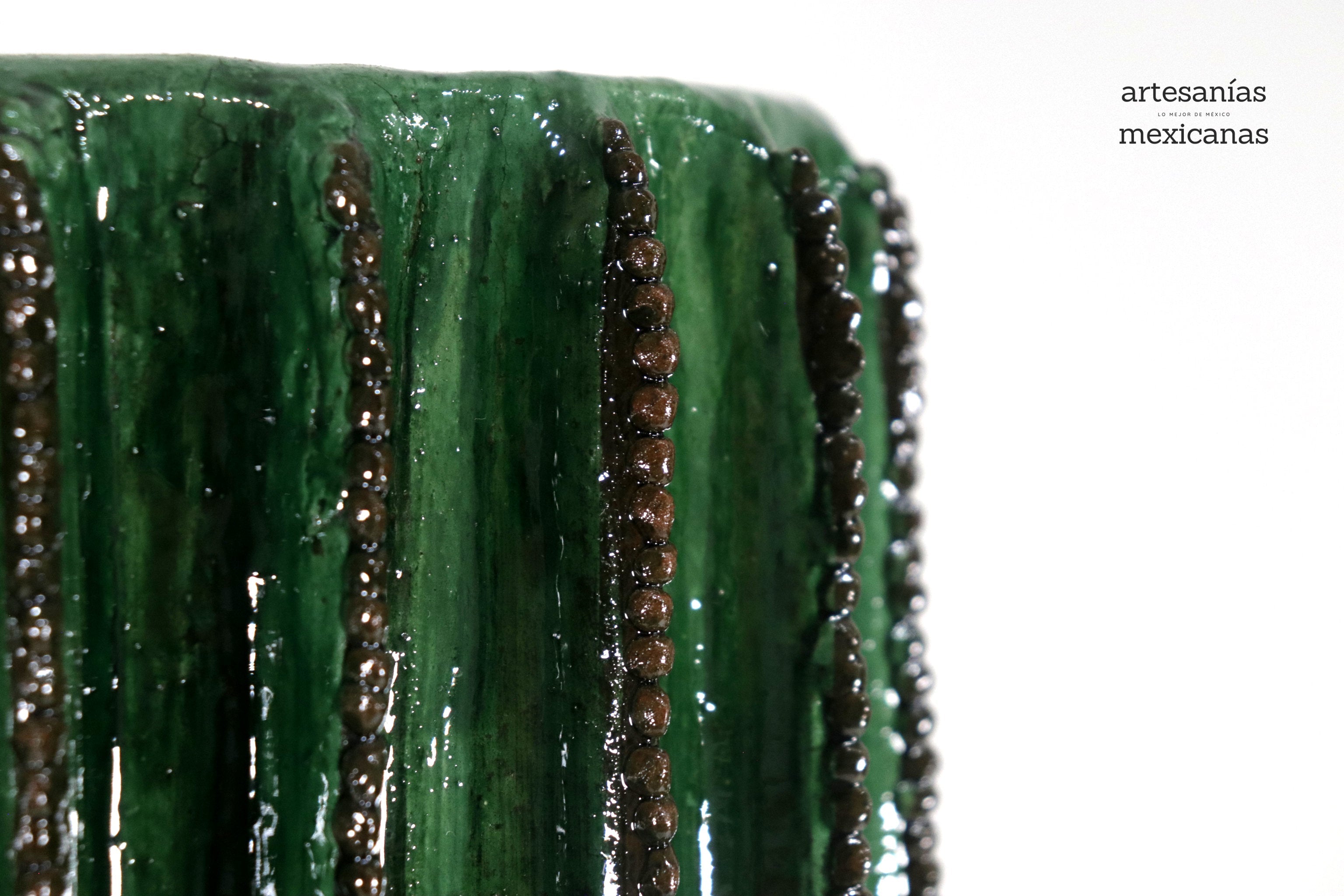 Cactus Glazed Clay 17.1 in. - Planter Juan Gtz