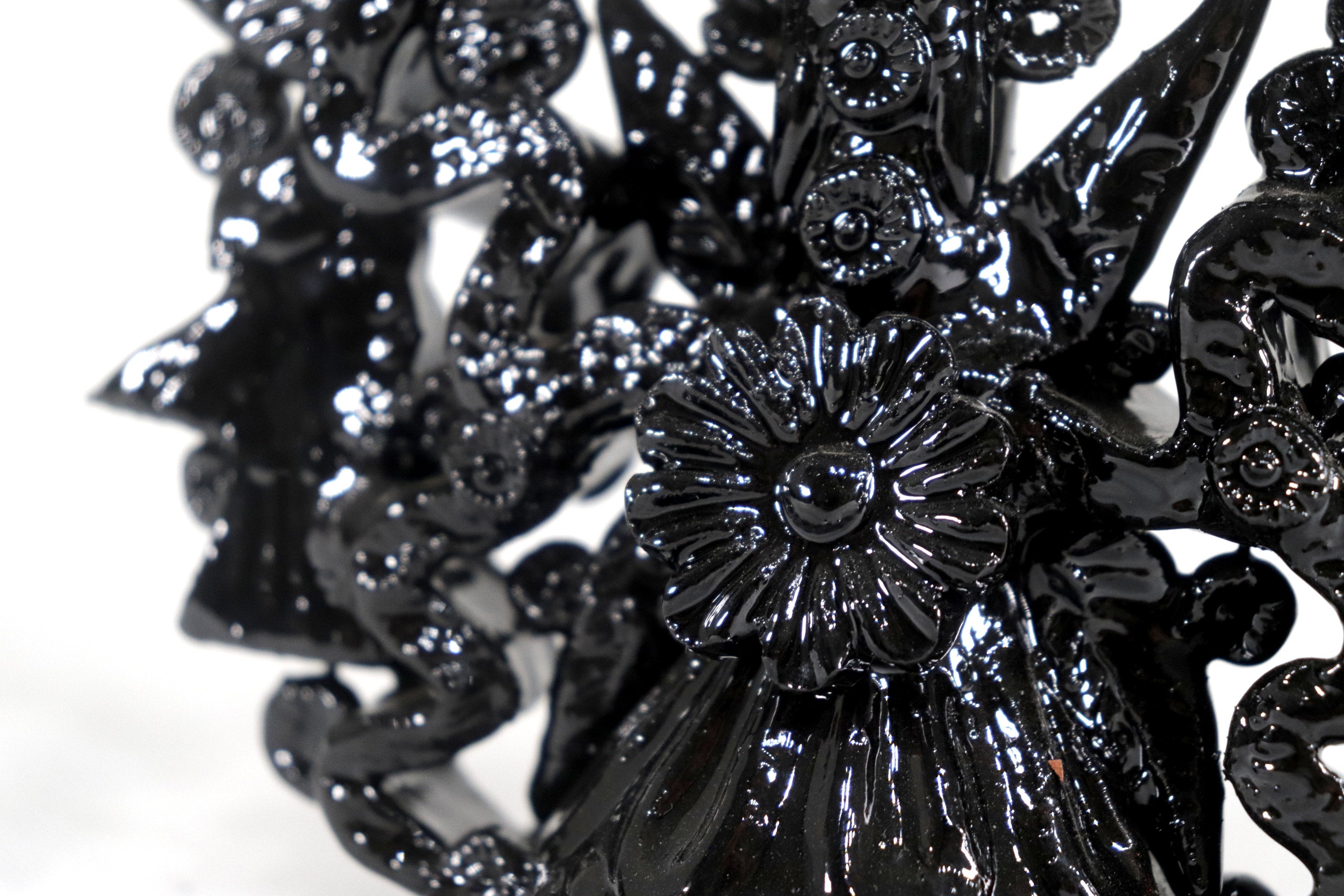 Candleholder black of 7 candles - 10 in. Tereri
