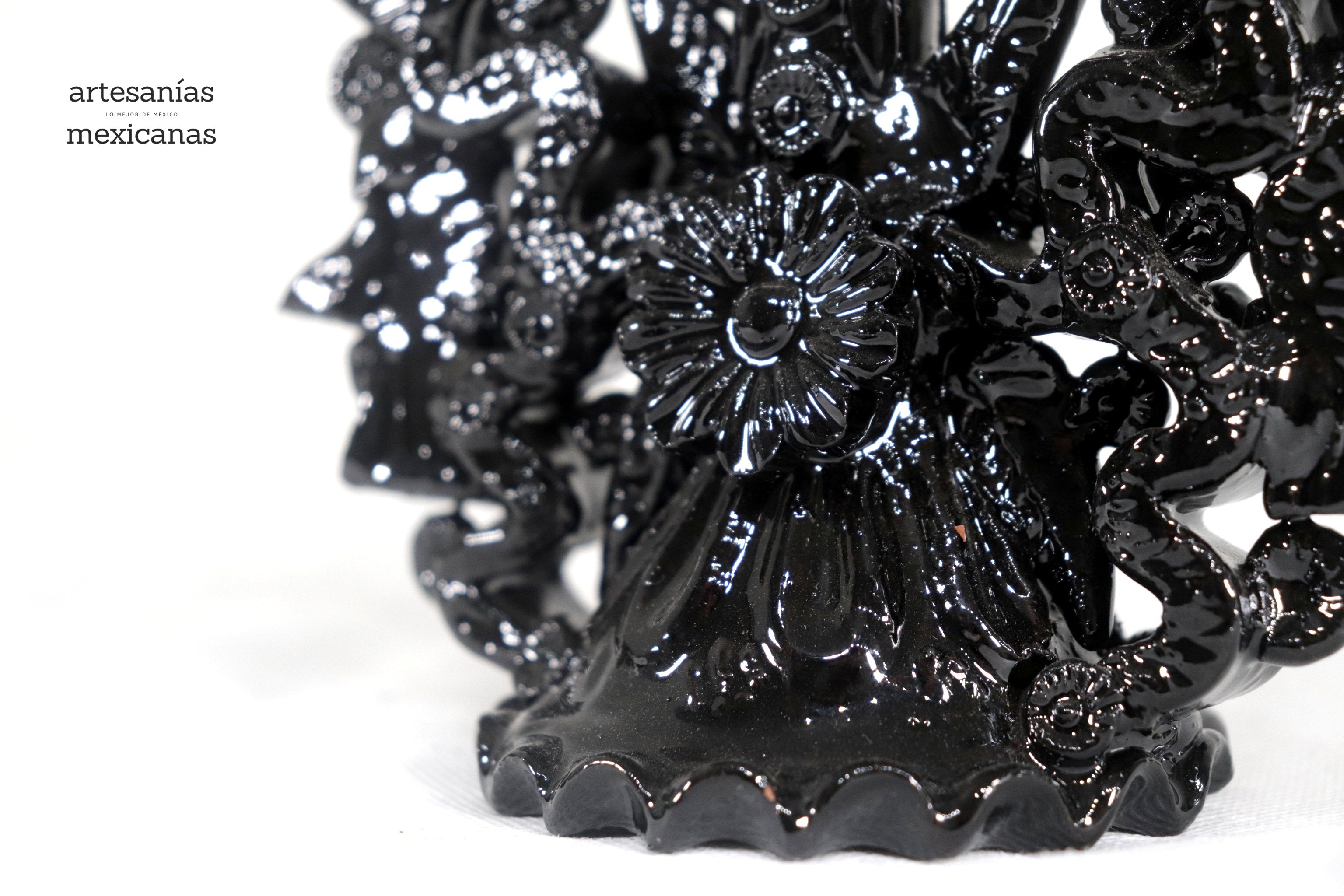 Candleholder black of 7 candles - 10 in. Tereri