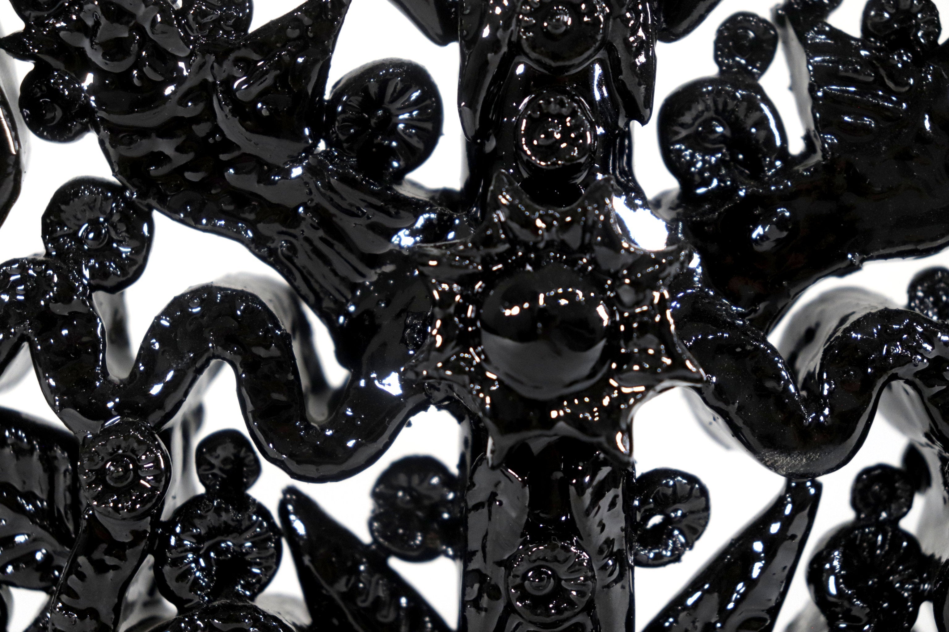 Candleholder black of 7 candles - 10 in. Tereri