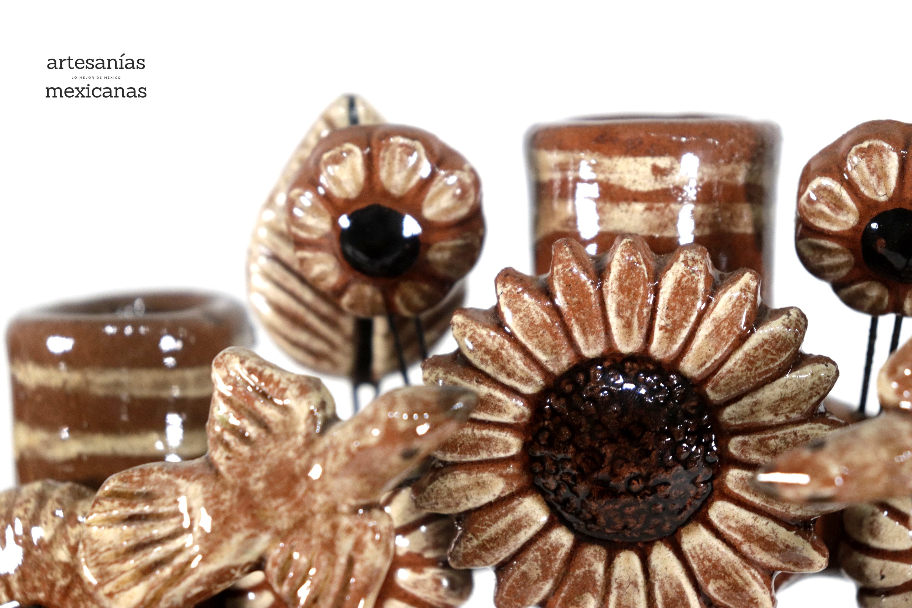 Tree of Life Medium Brown - 3 Candles - 14 in. Montoya